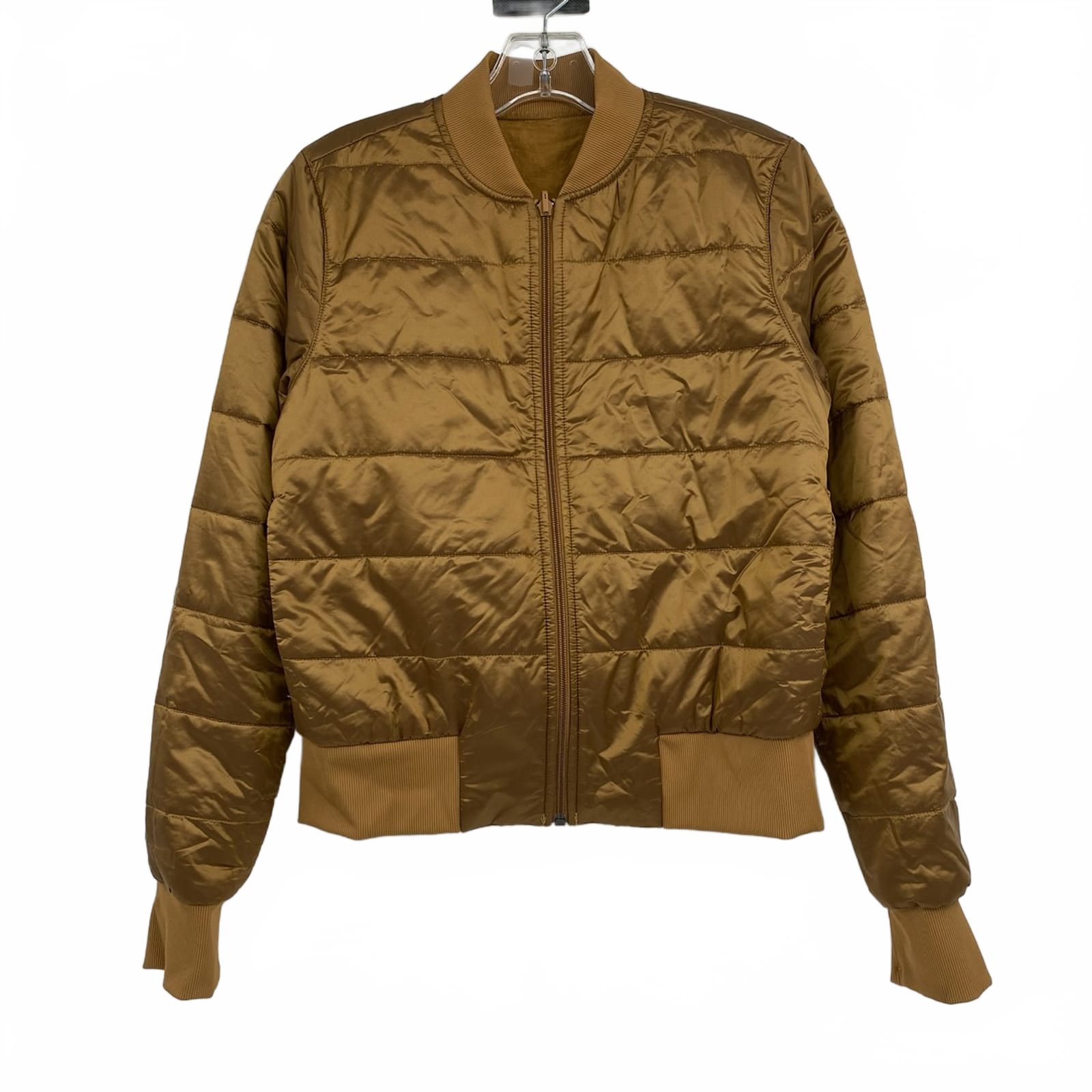 Lululemon Gold Reversible Bomber Jacket