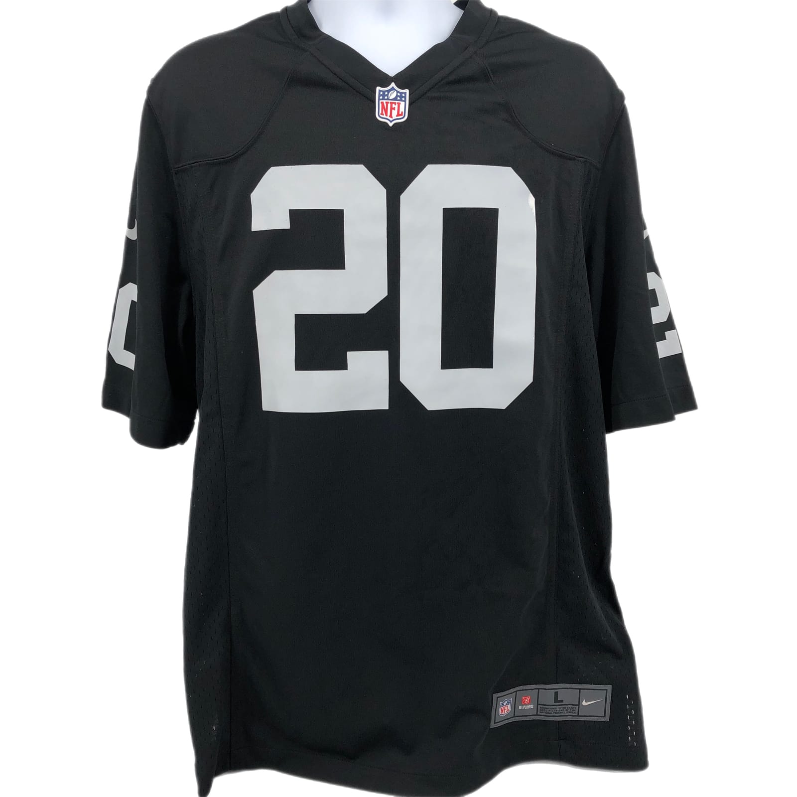 Nike Black and Gray Loose Fit Jersey
