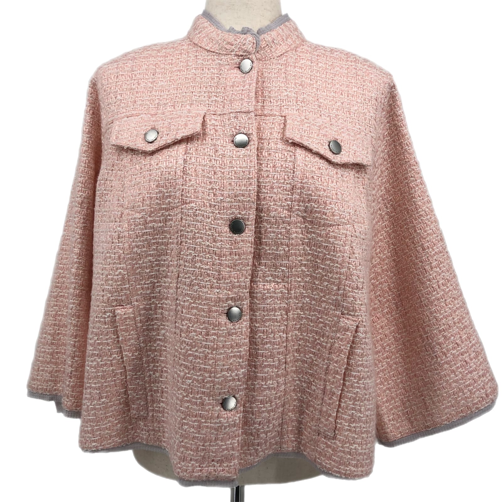 RACHEL Rachel Roy Pink & Silver Glitter Overcoat