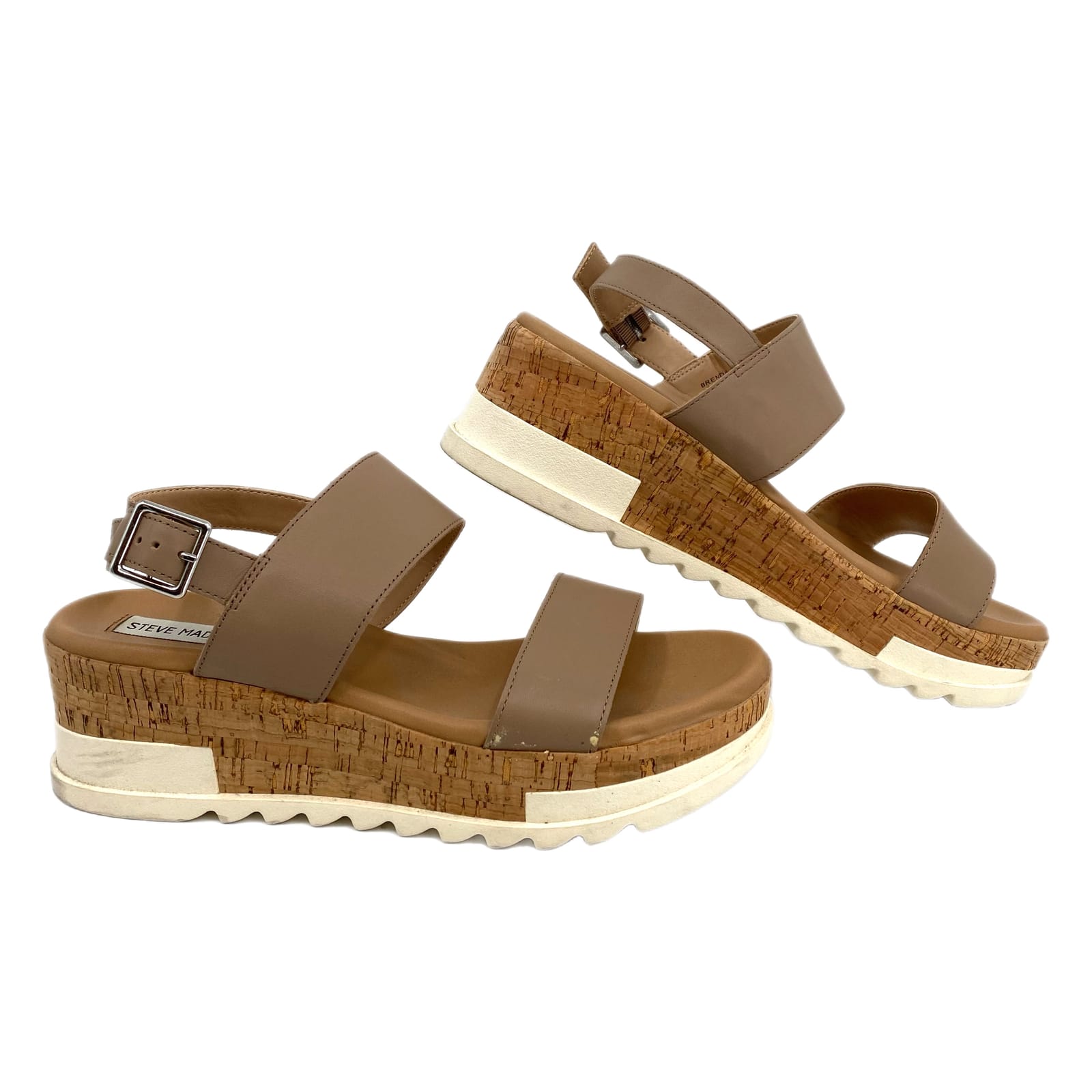 Steve Madden Tan Platform Sandals