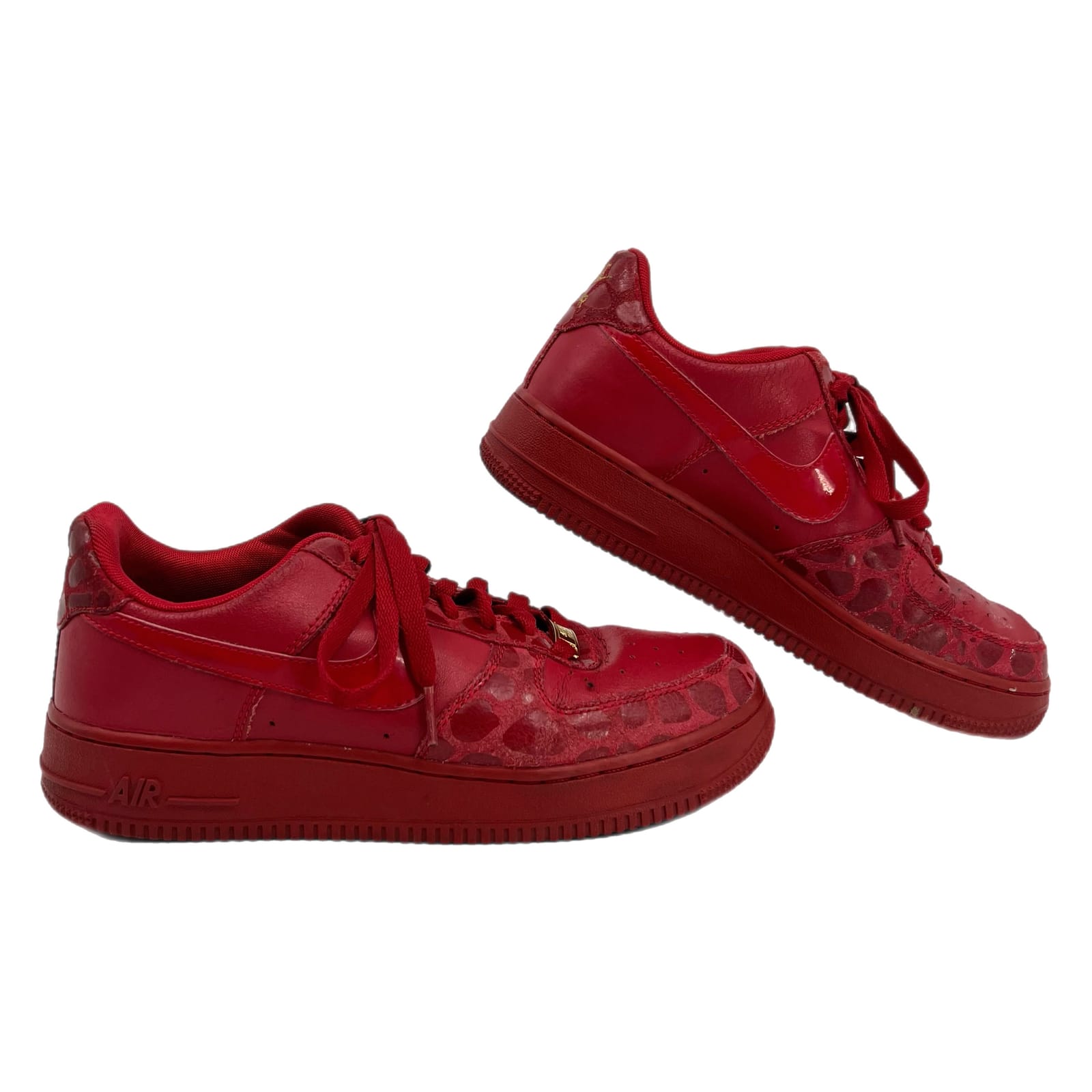 Nike Red Athletic Air Force 1 Sneakers