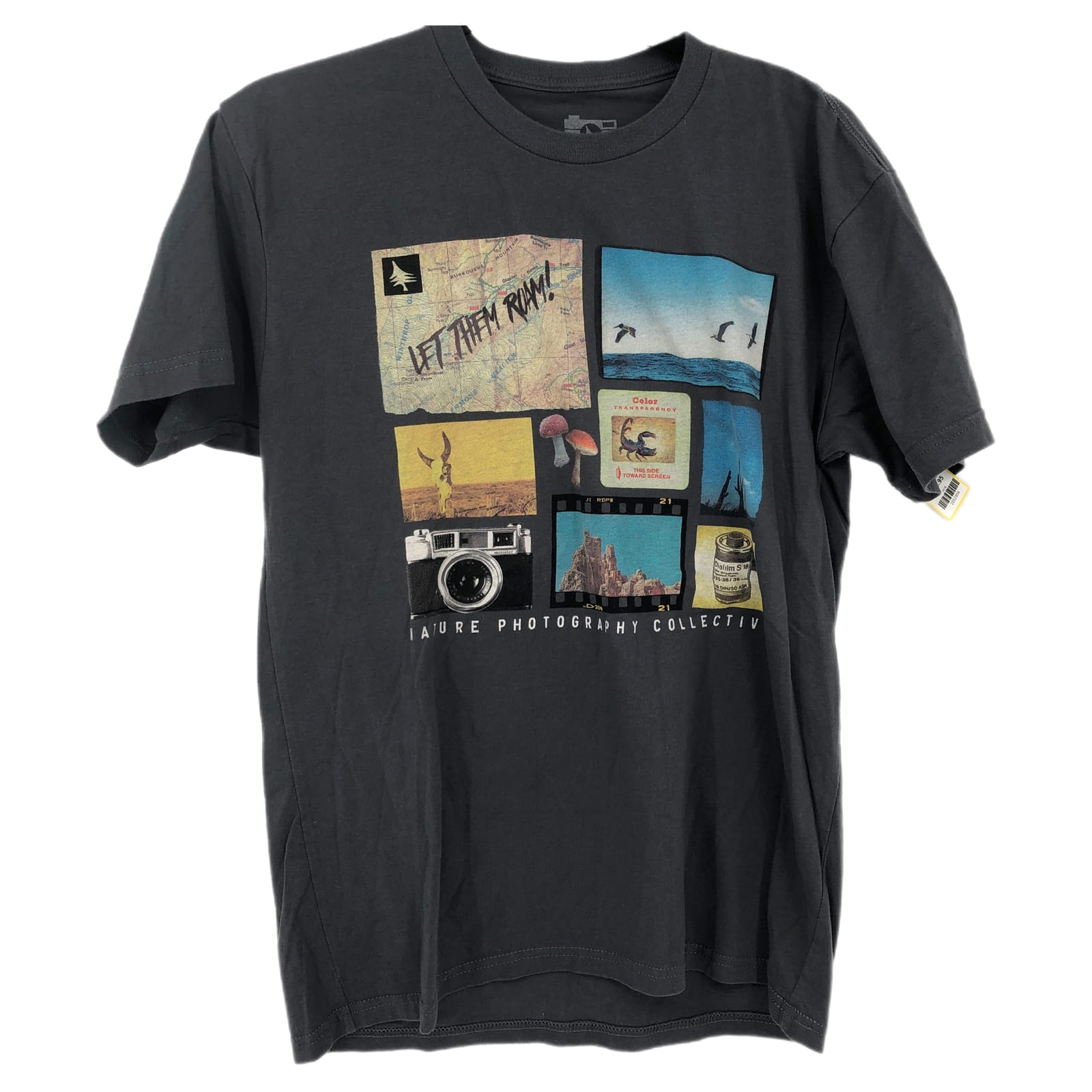 Gray & Blue Classic Basic Tee