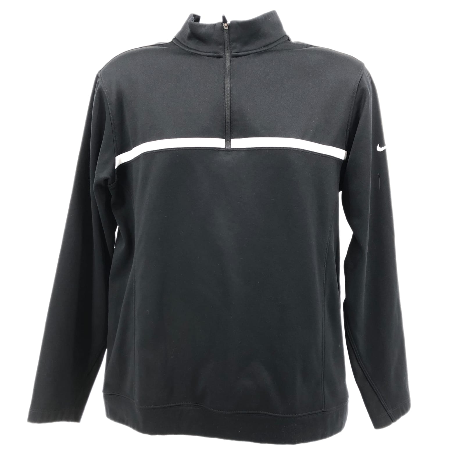 Nike Black & White 1/2 Zip Lightweight Jacket