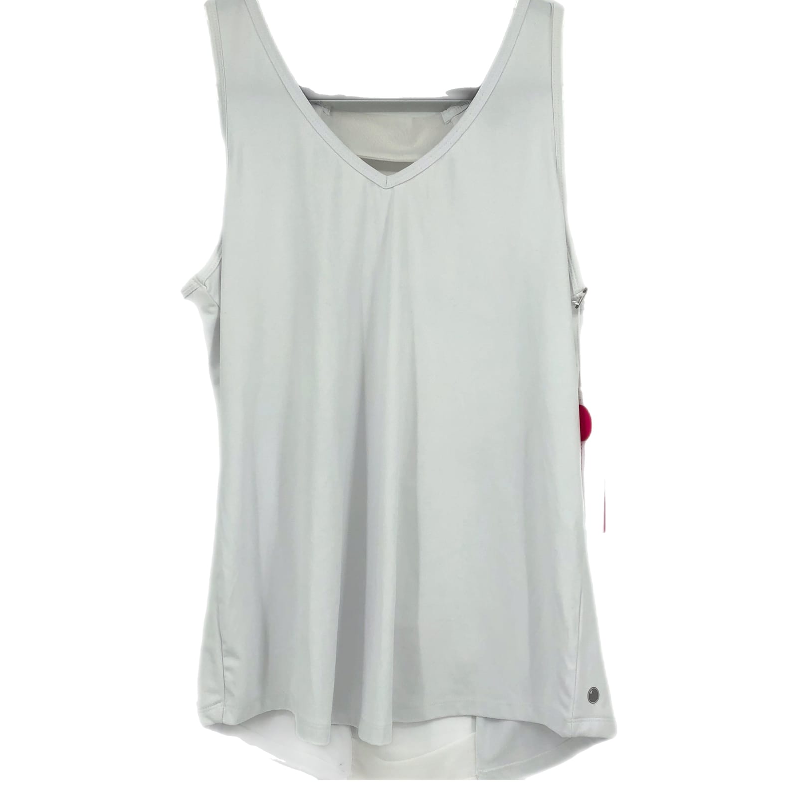 Yogalicious White V-Neck Sleeveless Tank Top
