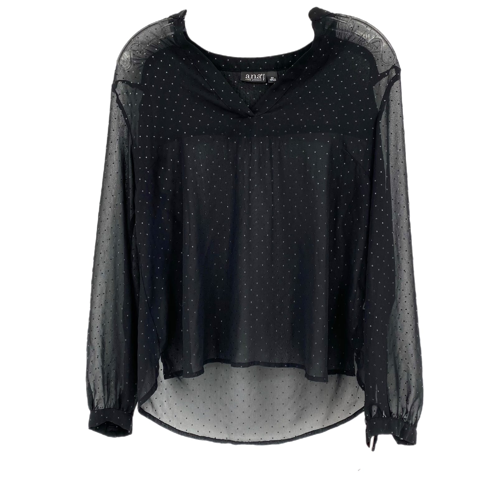 Elegant Black V-Neck Blouse