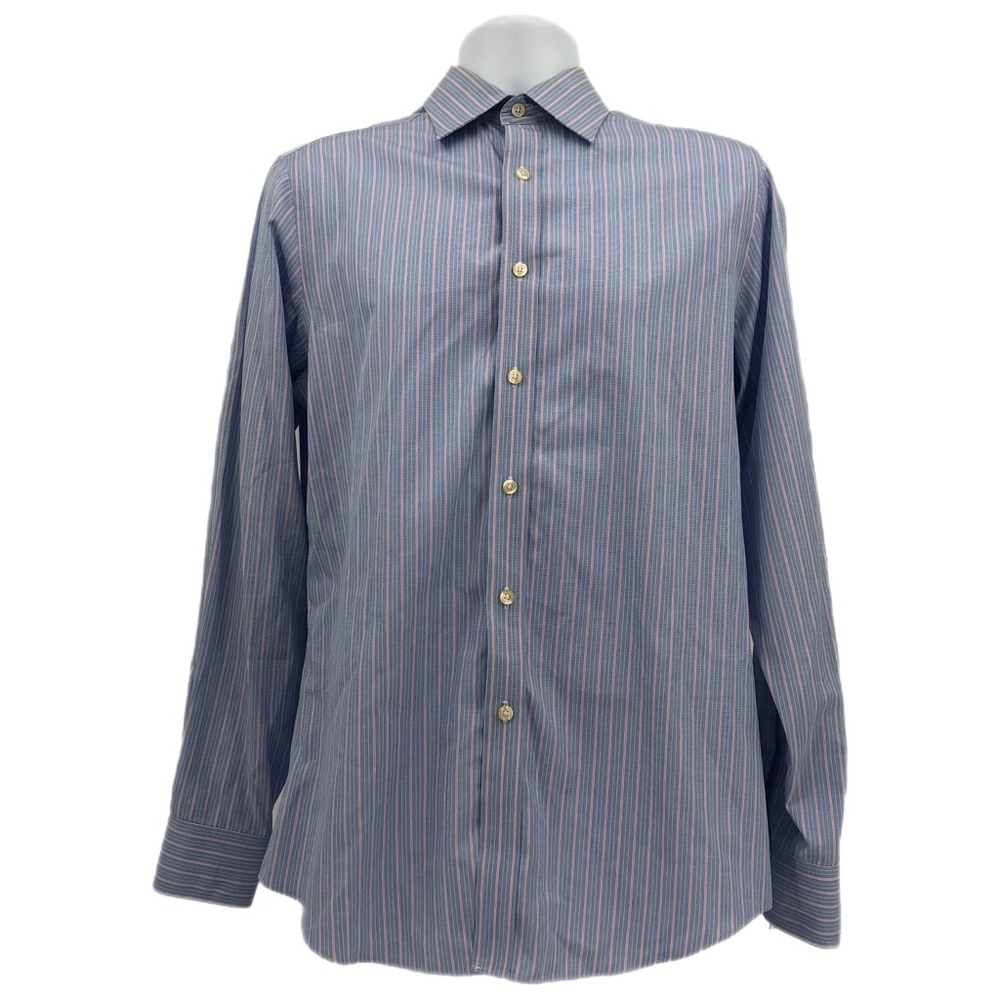Charles Tyrwhitt Blue & Pink Button-Up Dress Shirt