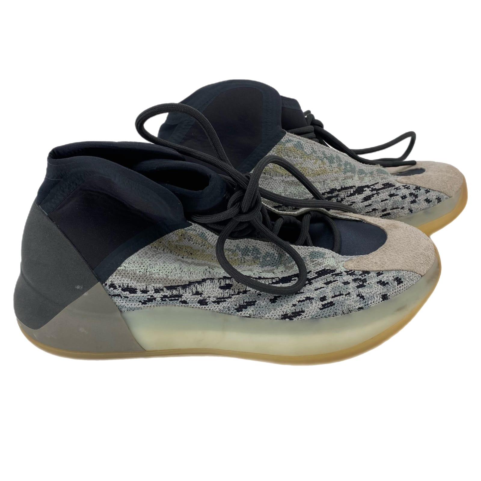 Adidas Gray Green YZY QNTM Athletic Shoes