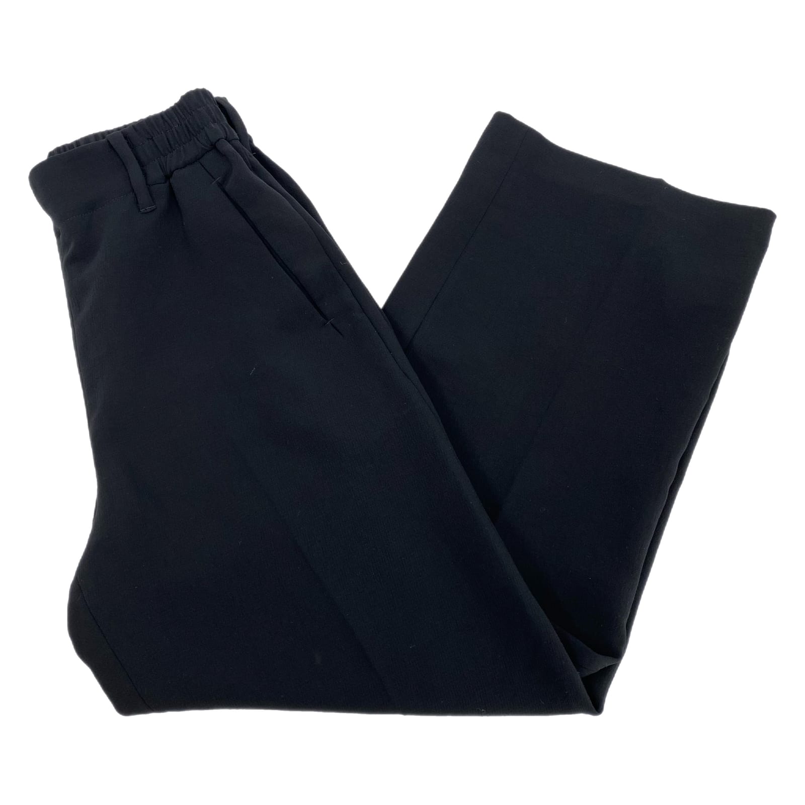 Wilfred Black High-Rise Wide-Leg Pants