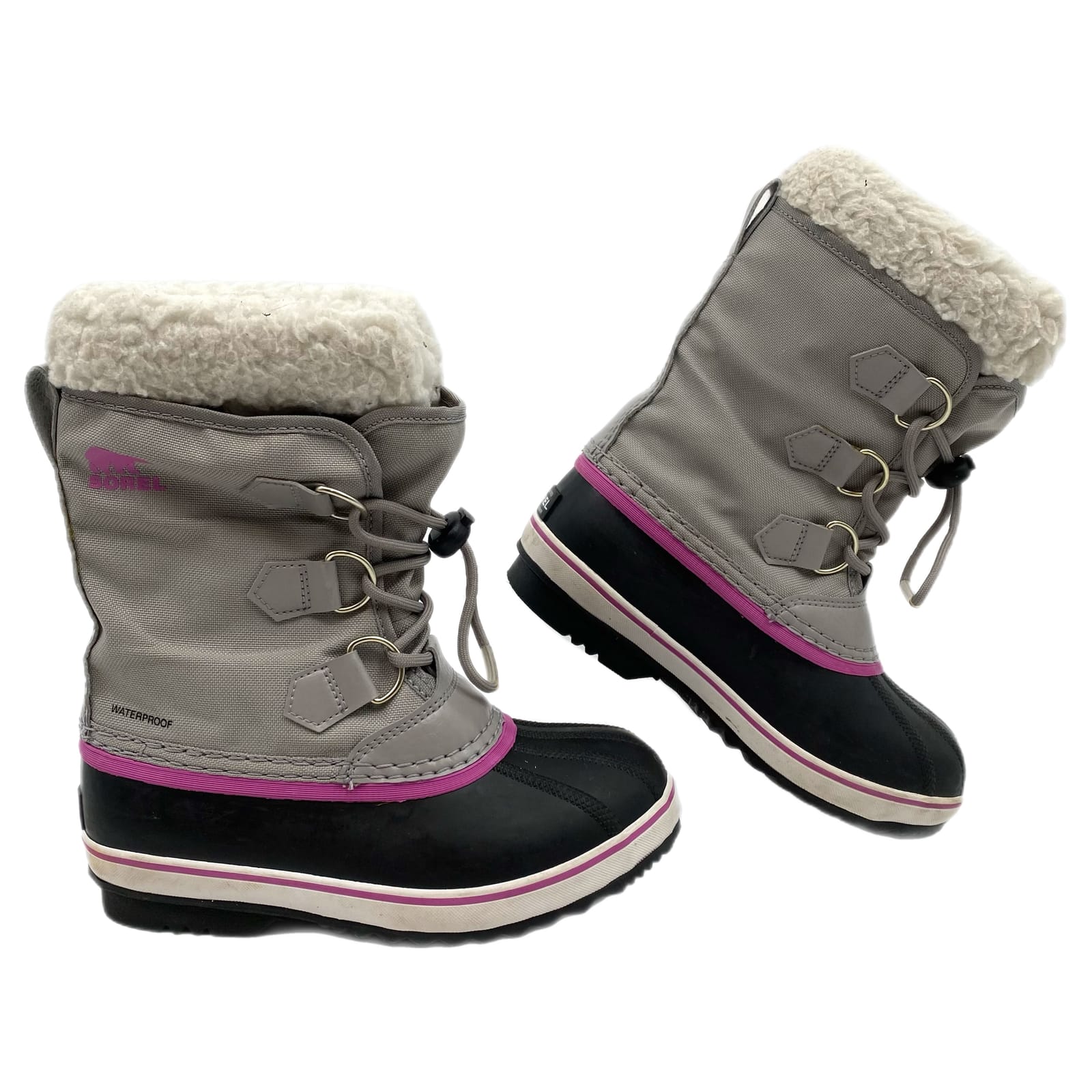 Sorel Gray Purple Snow Boots