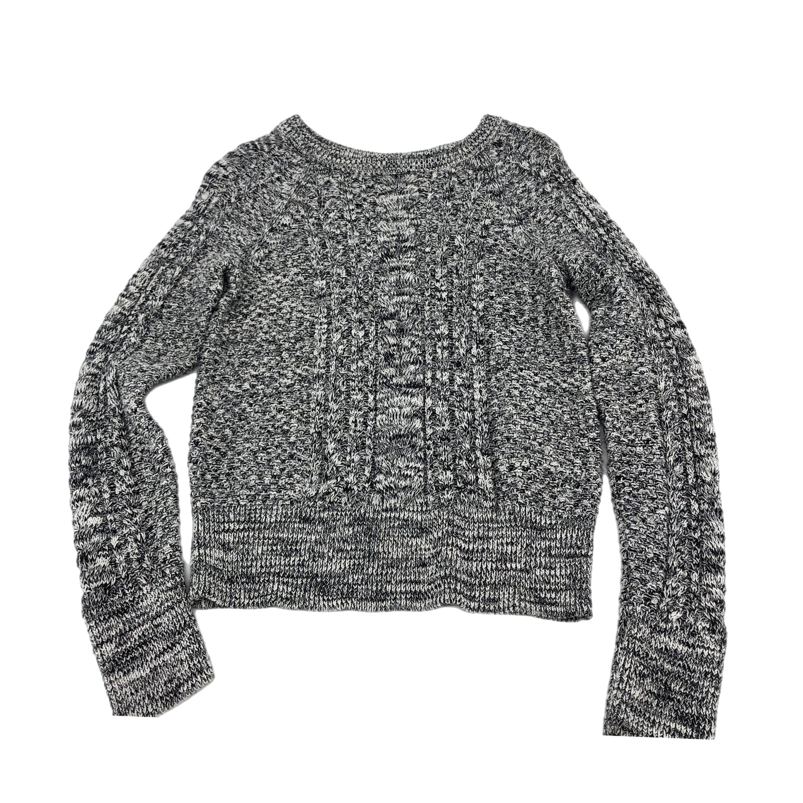 GAP Gray & White Classic Cotton Sweater