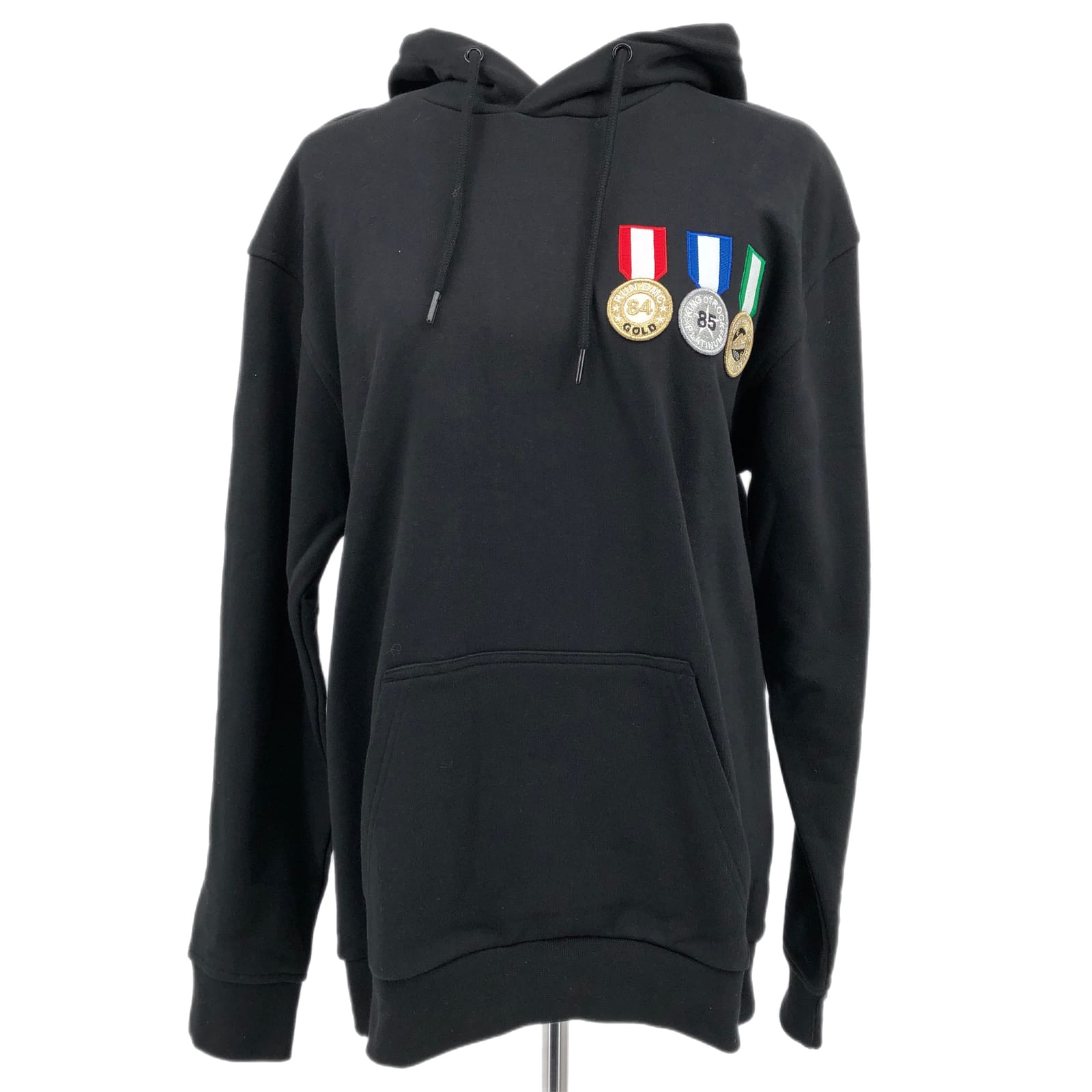 adidas Black & Gold Hooded Pullover Sweatshirt