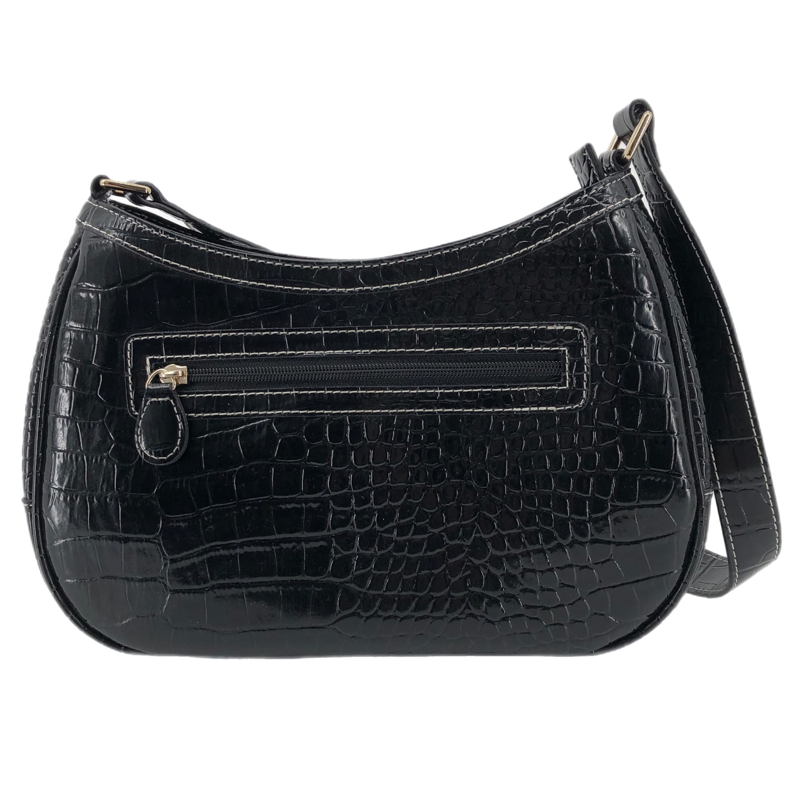 Liz Claiborne Black & Gold Animal Print Shoulder Bag