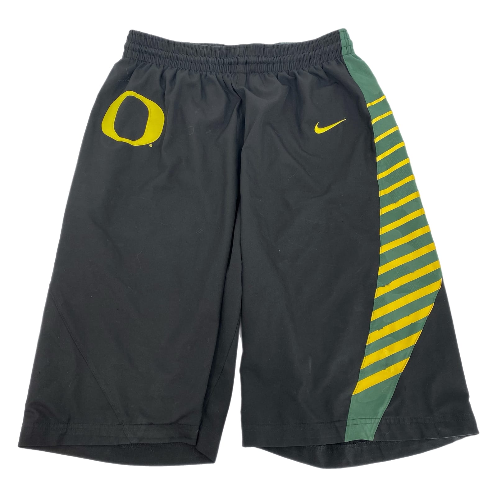 Nike Black Yellow University of Oregon Athletic Shorts
