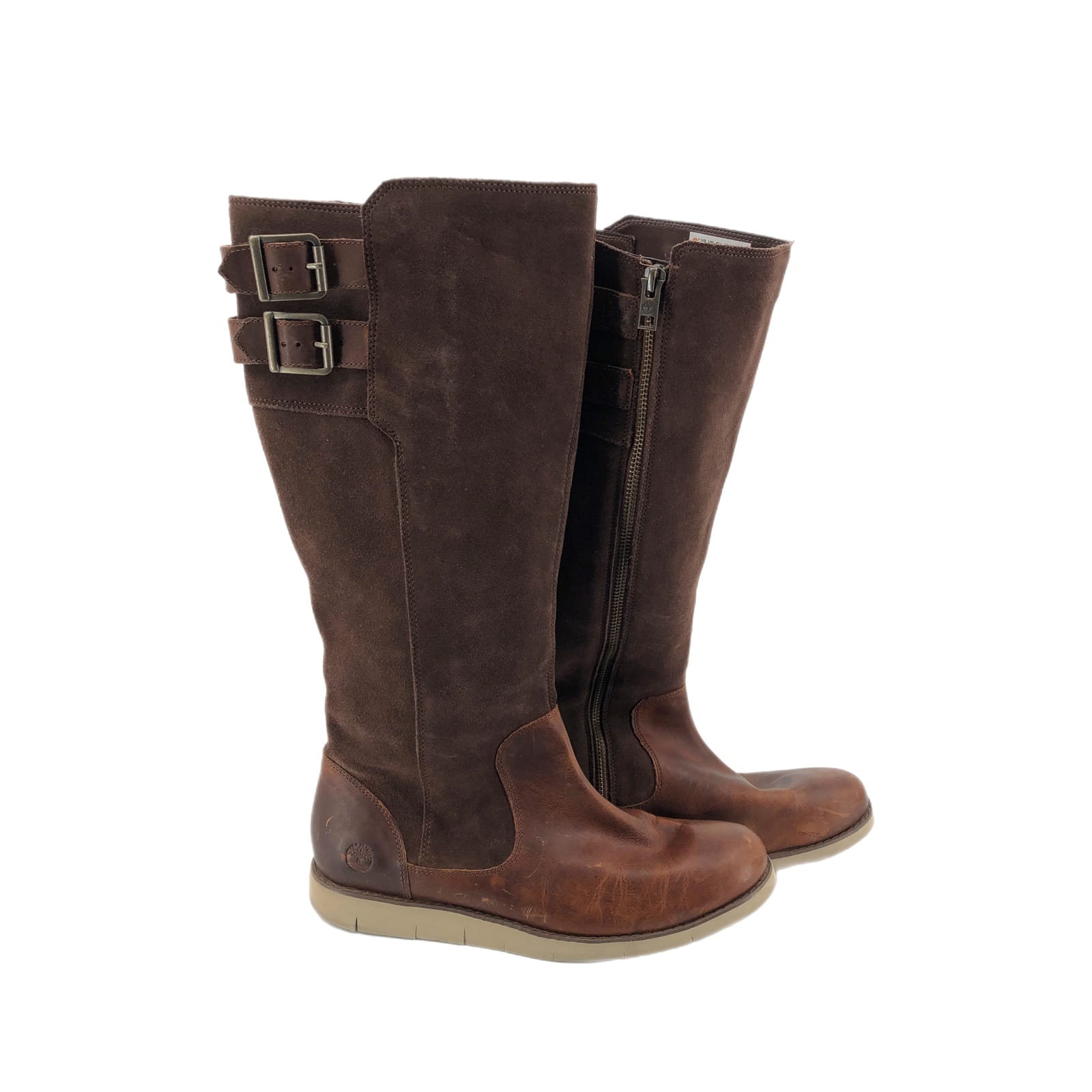 Timberland Brown Leather Over the Knee Boots