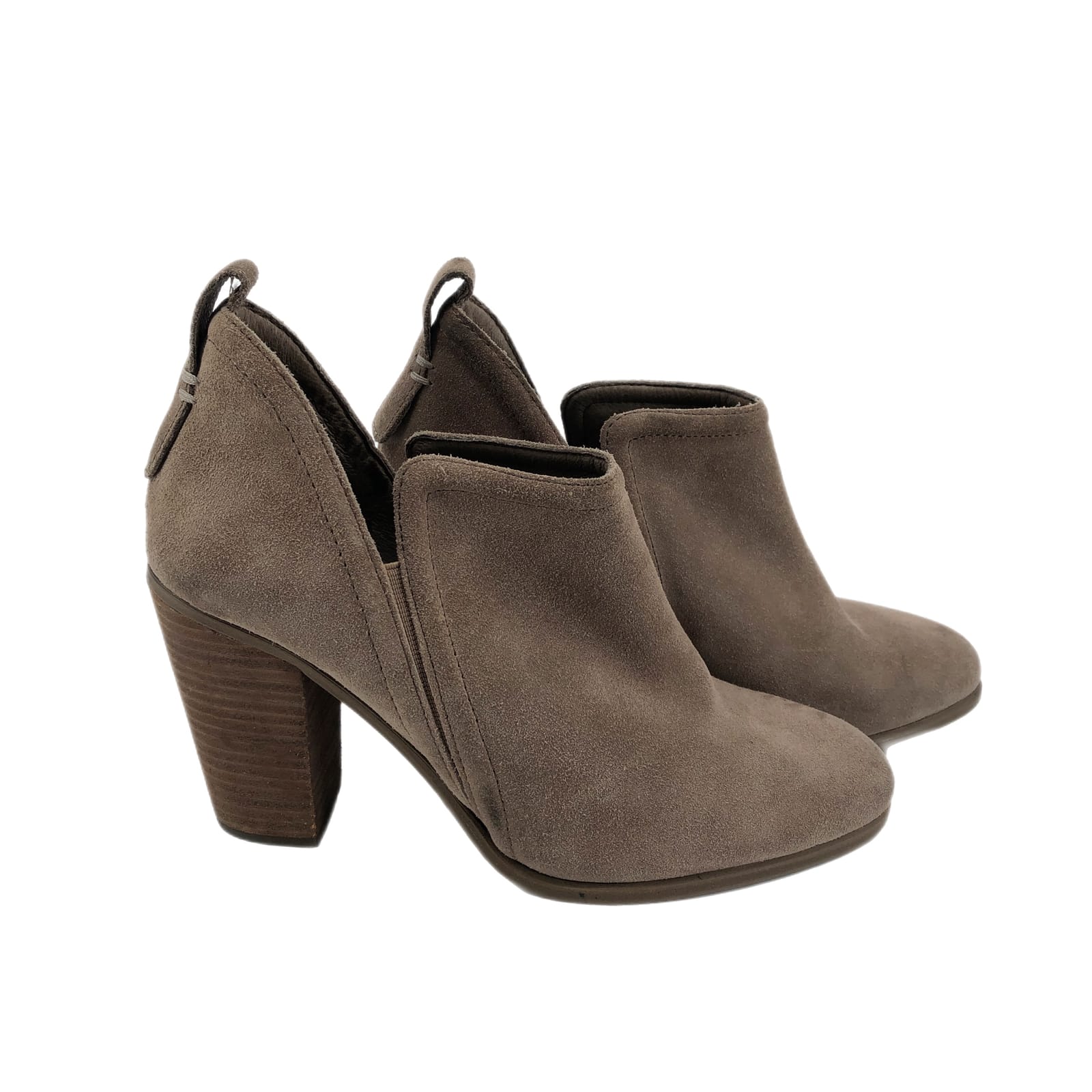 Vince Camuto Beige Suede Ankle Boots