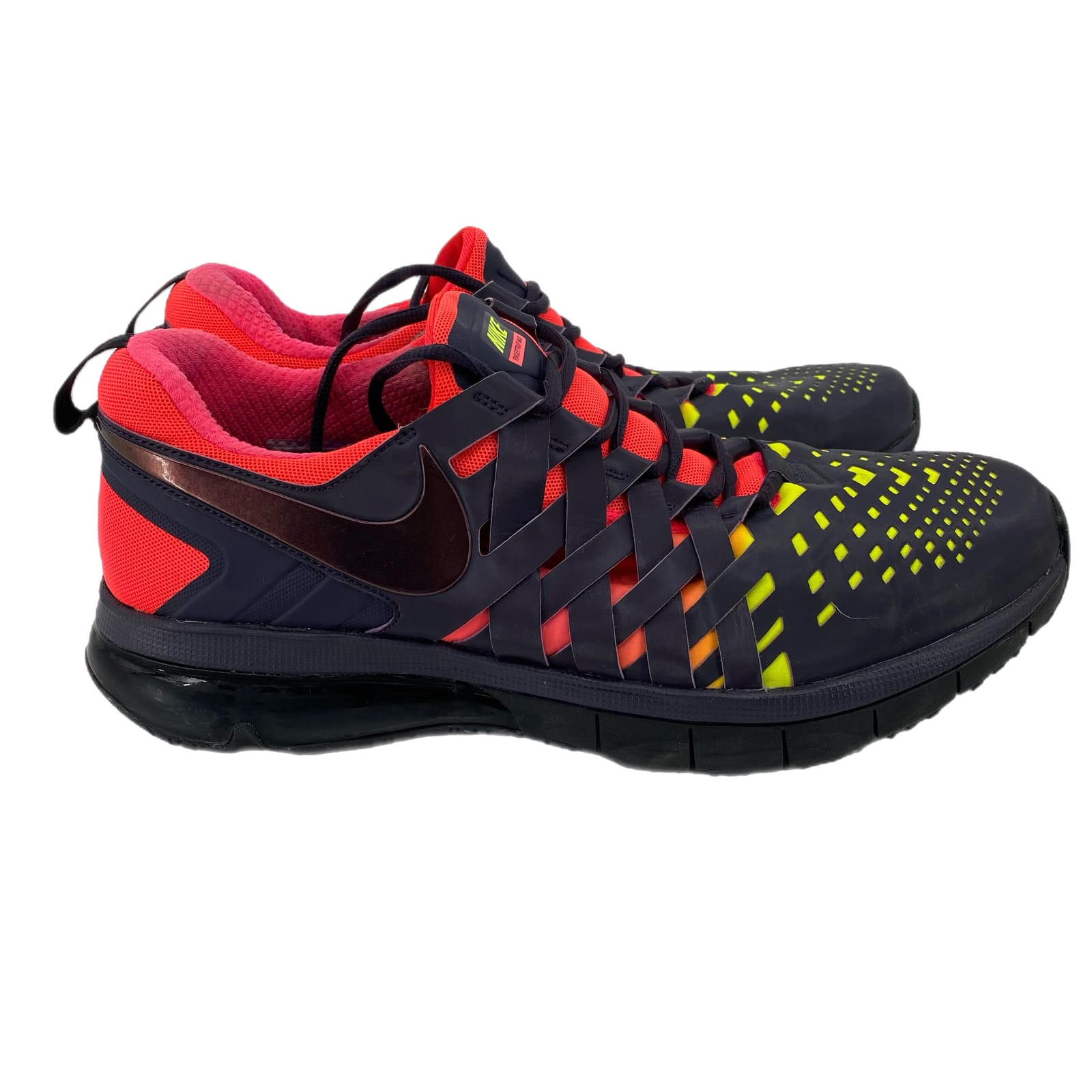 Nike Red Black Athletic Lace-Up Shoes