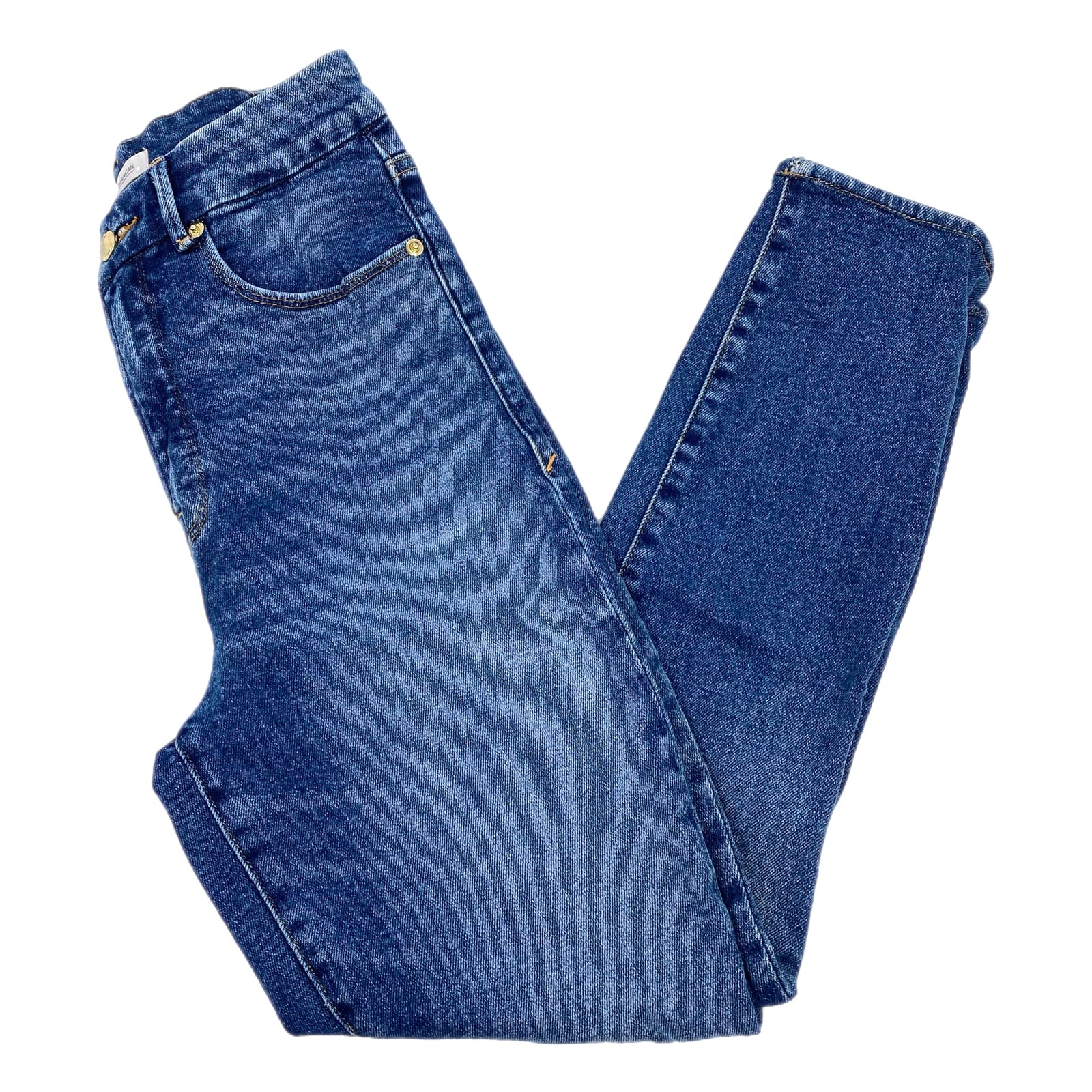 Good American Medium Wash Good Curve High-Rise Skinny Jeans