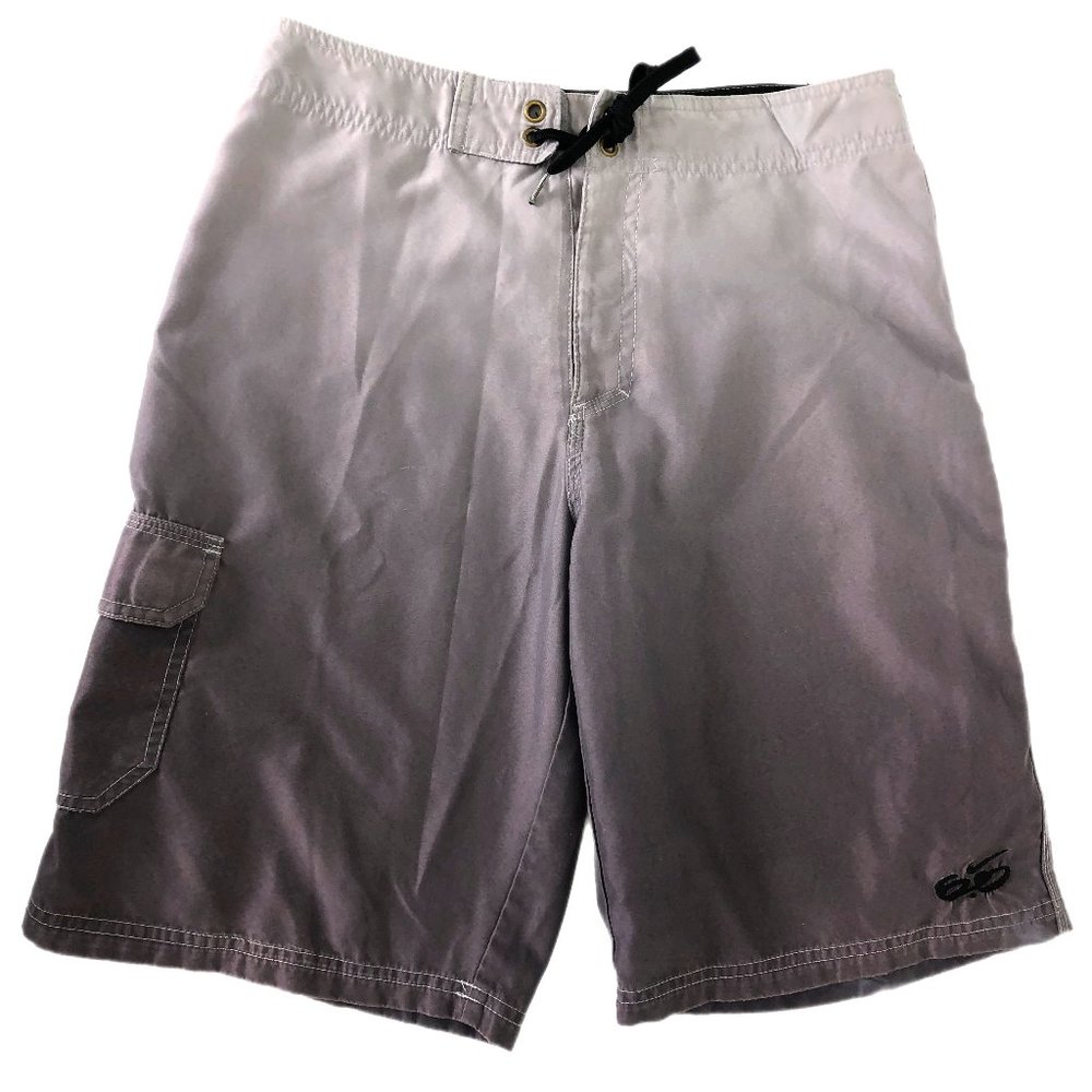 Nike Gray Breathable Swim Shorts with Pockets