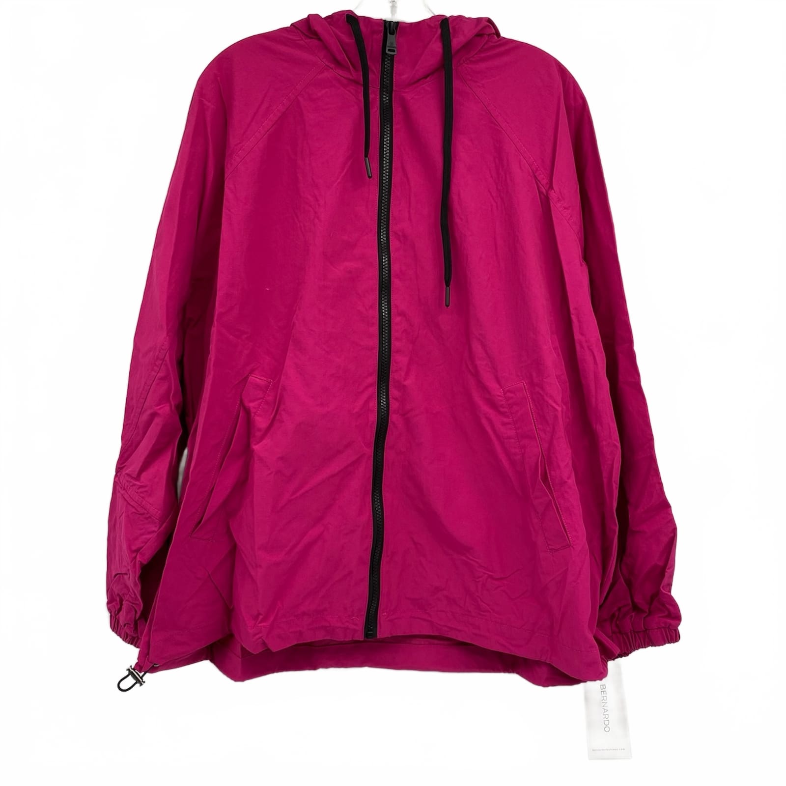 Bernardo Pink Nylon Zip-Up Jacket