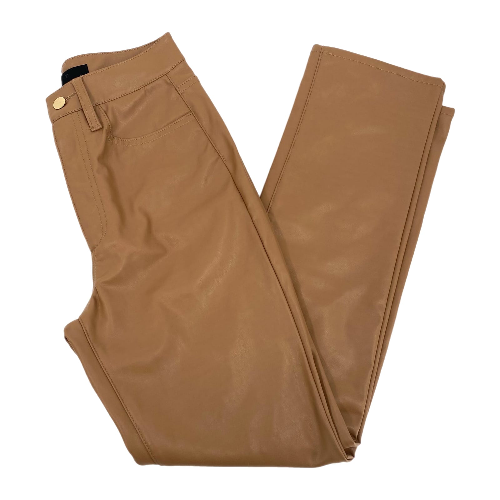 Joe's Jeans Tan Hi-Rise Pleather Pants