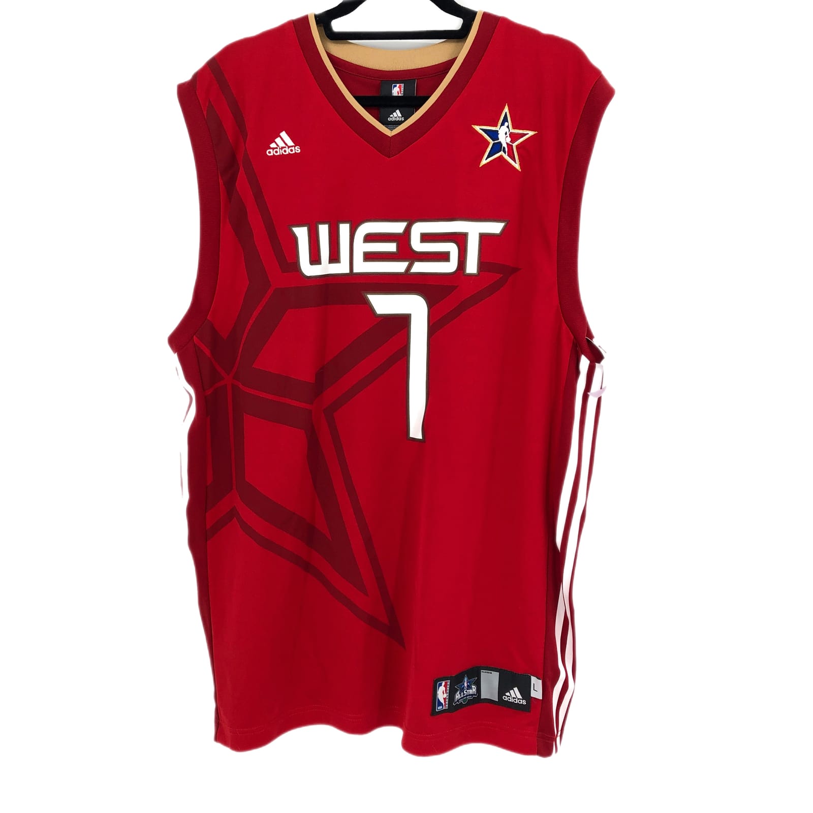adidas Red & White All Star West Brandon Roy| Jersey