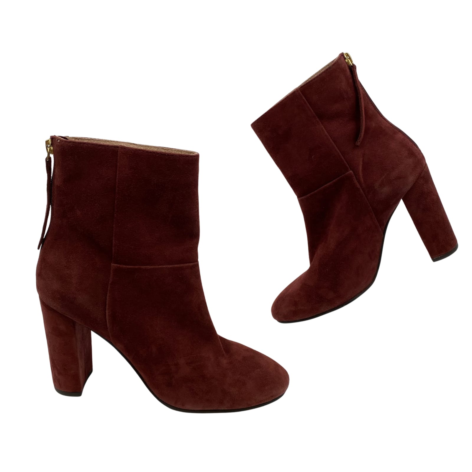 Seychelles Red Suede Heeled Booties
