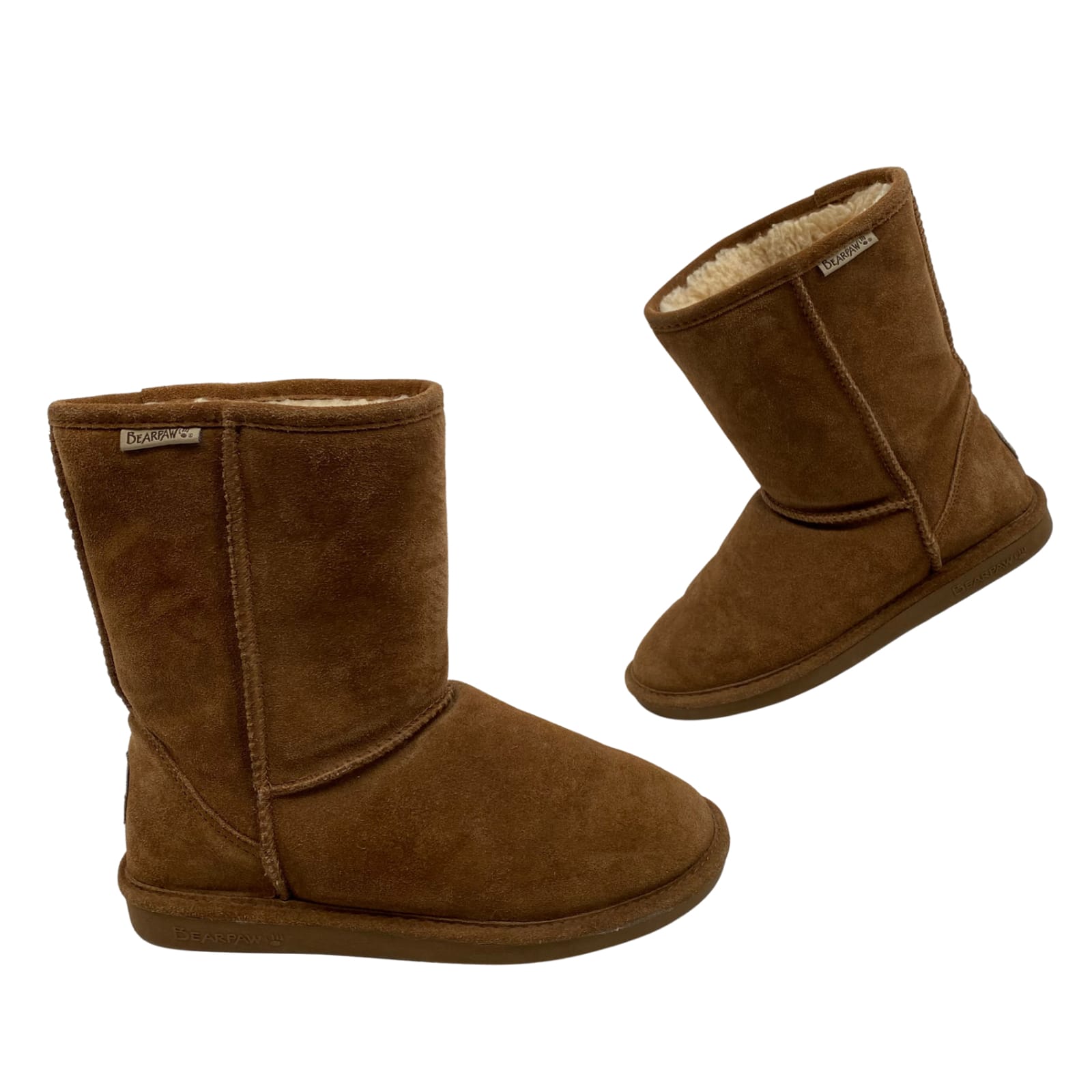 BearPaw Brown Suede Ankle Booties