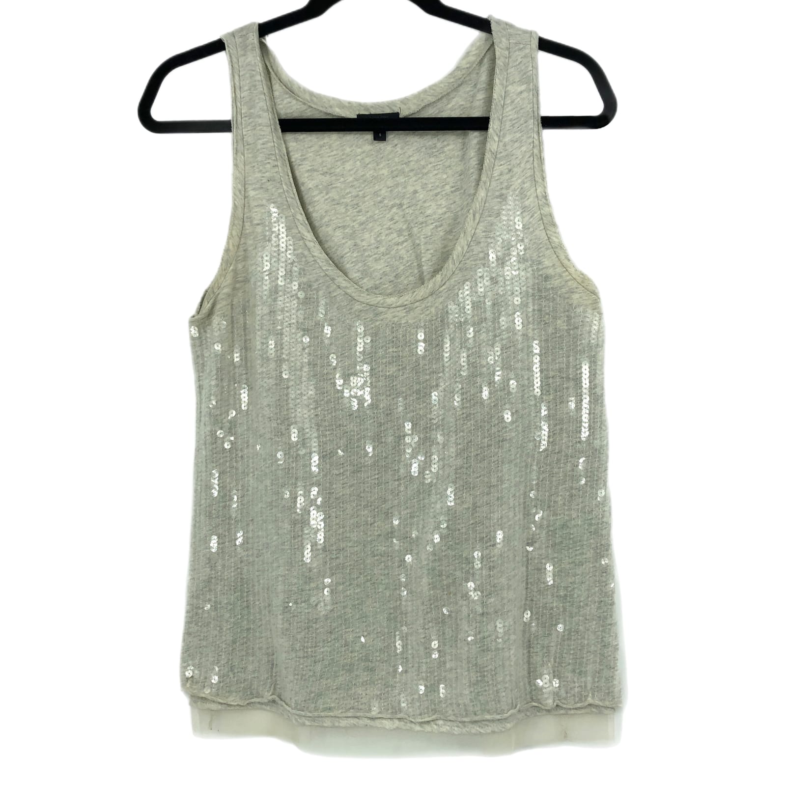 J. Crew Silver Sleeveless Basic Tank Top