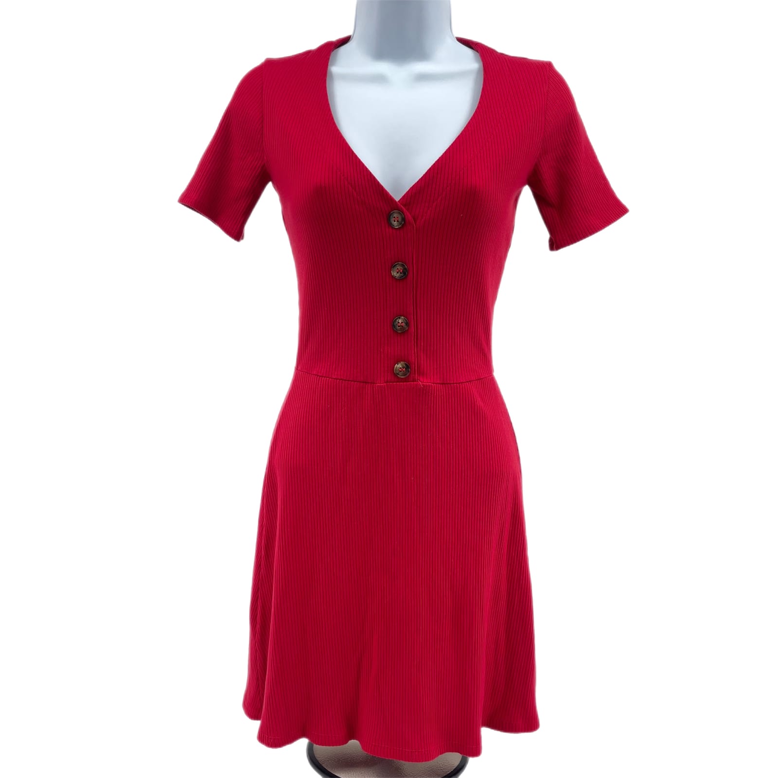 Reformation Red-Brown A-Line Mini Dress