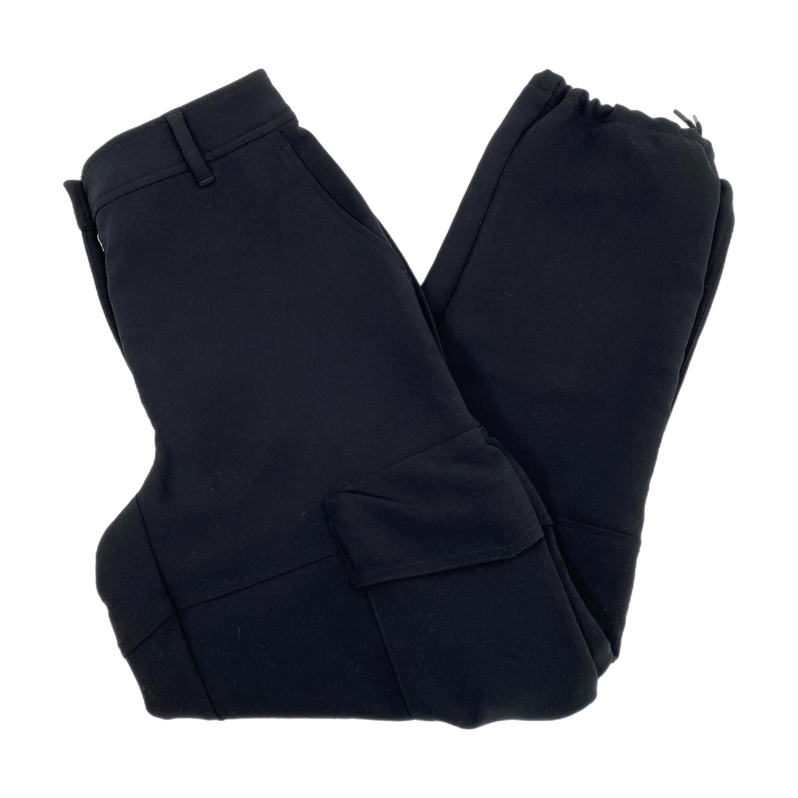 Wilfred Black Mid-Rise Classic Cargo Pants