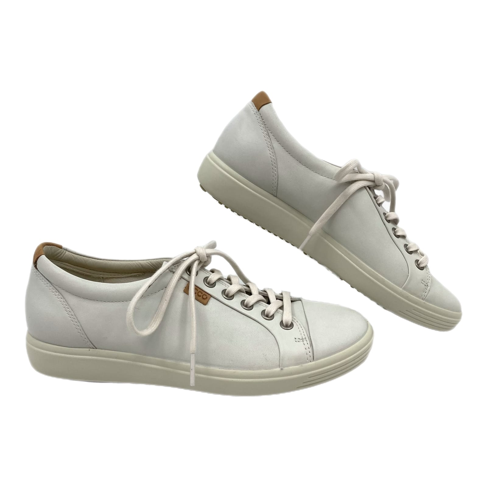 Ecco White Leather Classic Sneakers