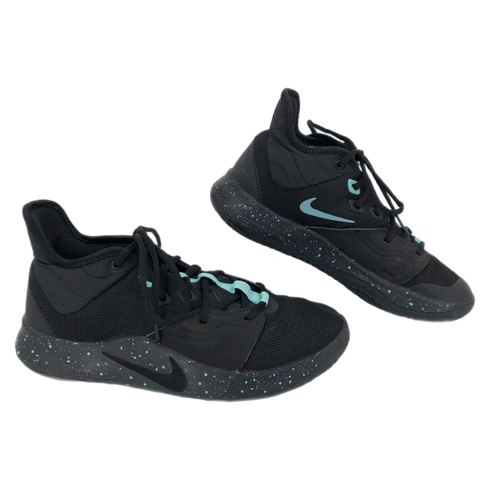Nike Black & Blue P. George Athletic Shoes