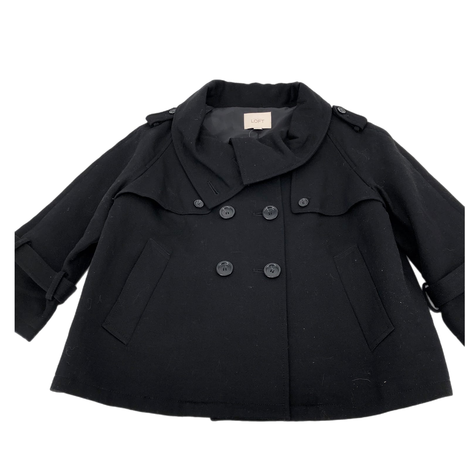 LOFT Black Cotton Blazer