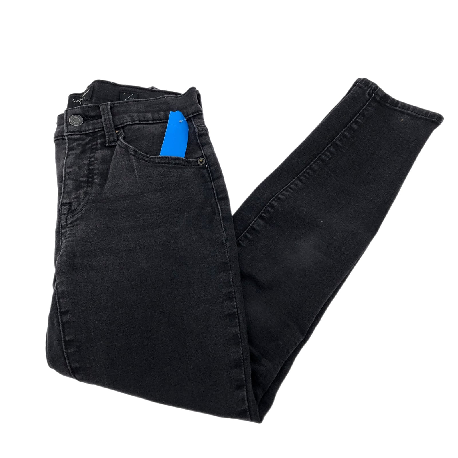 Lucky Brand Black Skinny Straight Leg Jeans