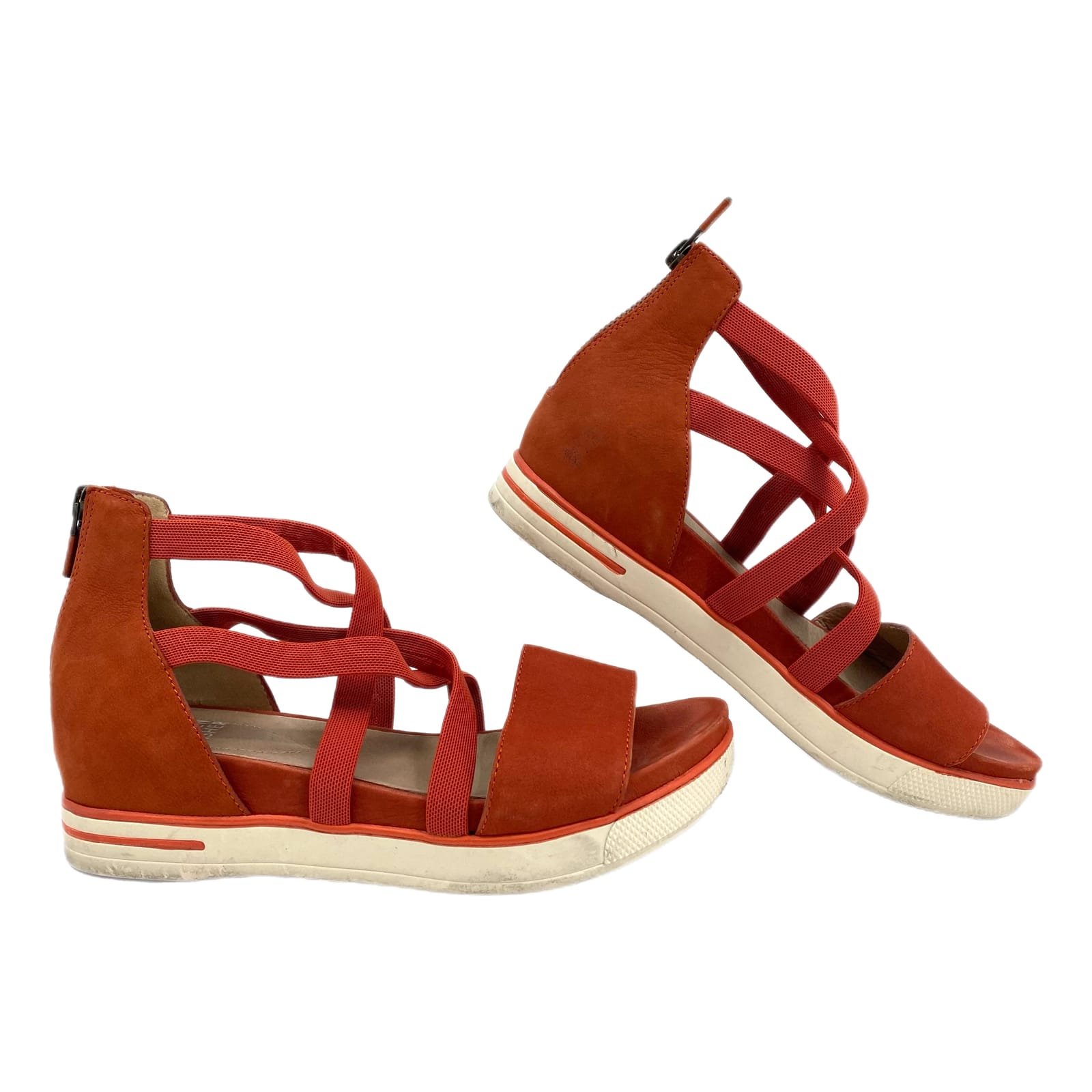 Eileen Fisher Red Strappy Sandals