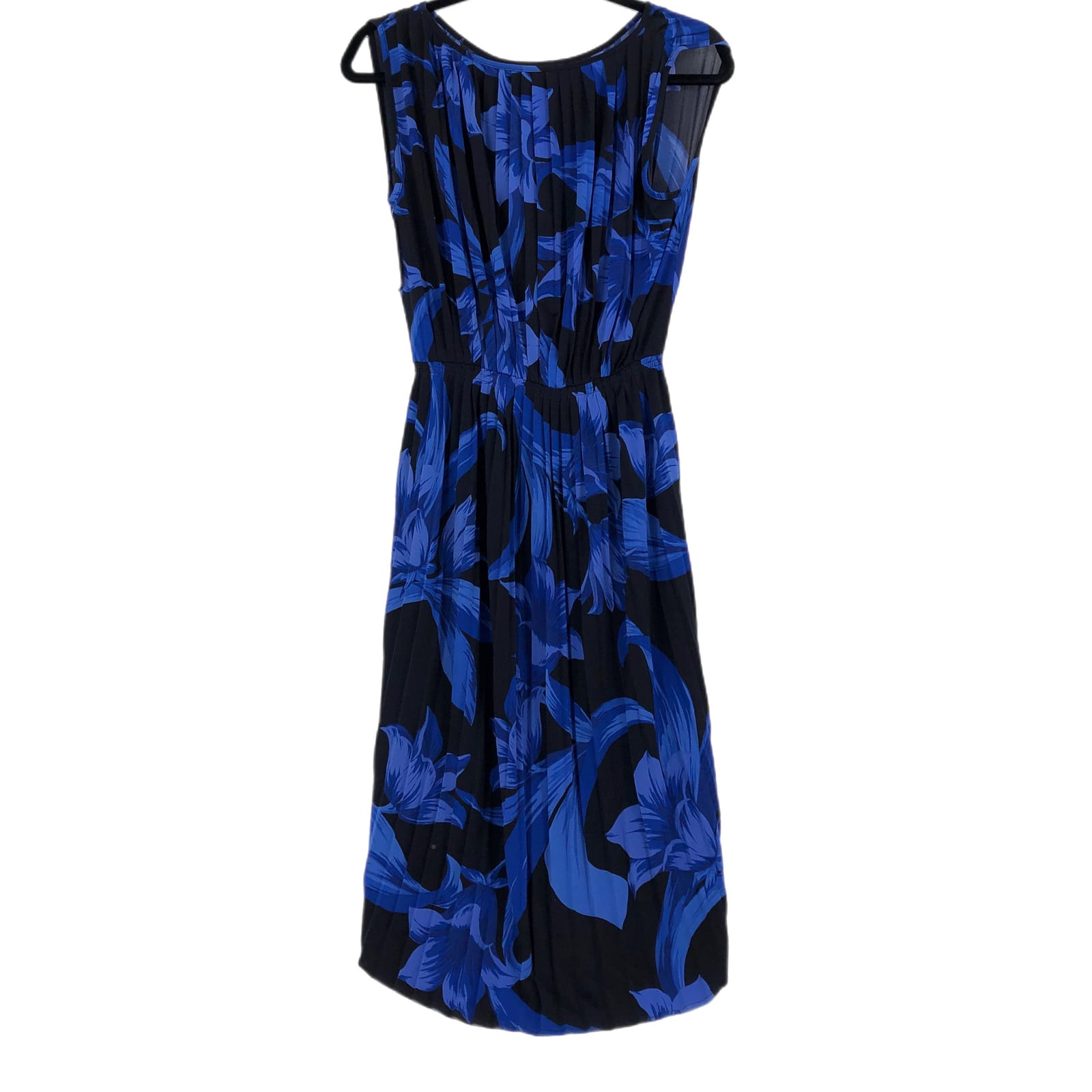 Ann Taylor Black & Blue Floral Maxi Dress