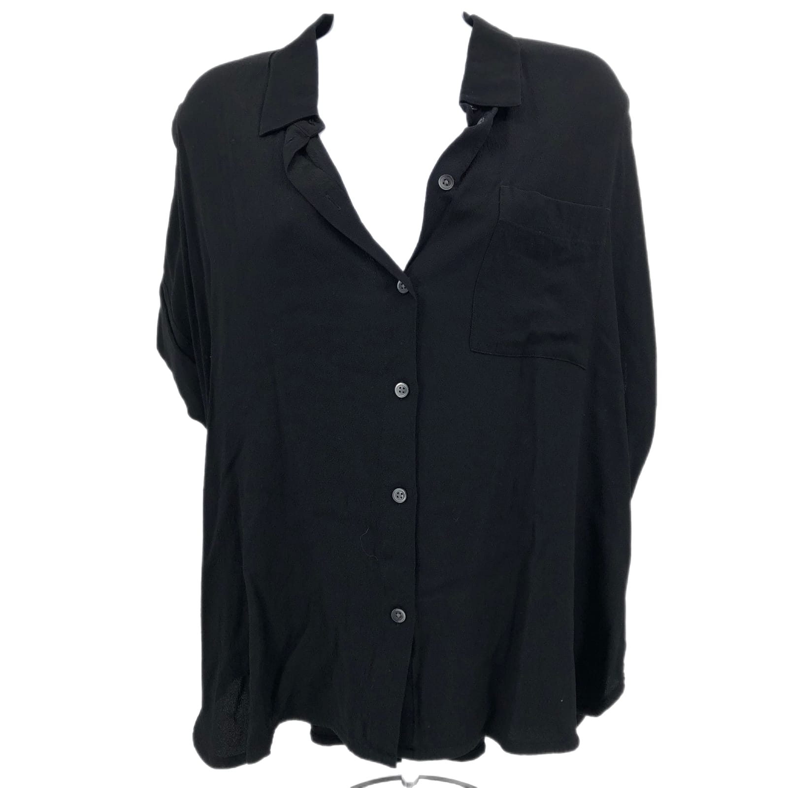Madewell Black Breathable Blouse