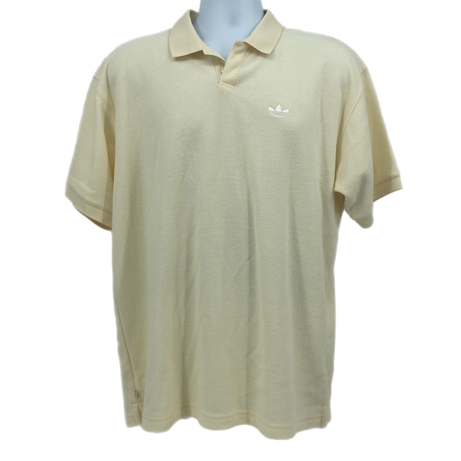 adidas Cream Logo Polo Shirt