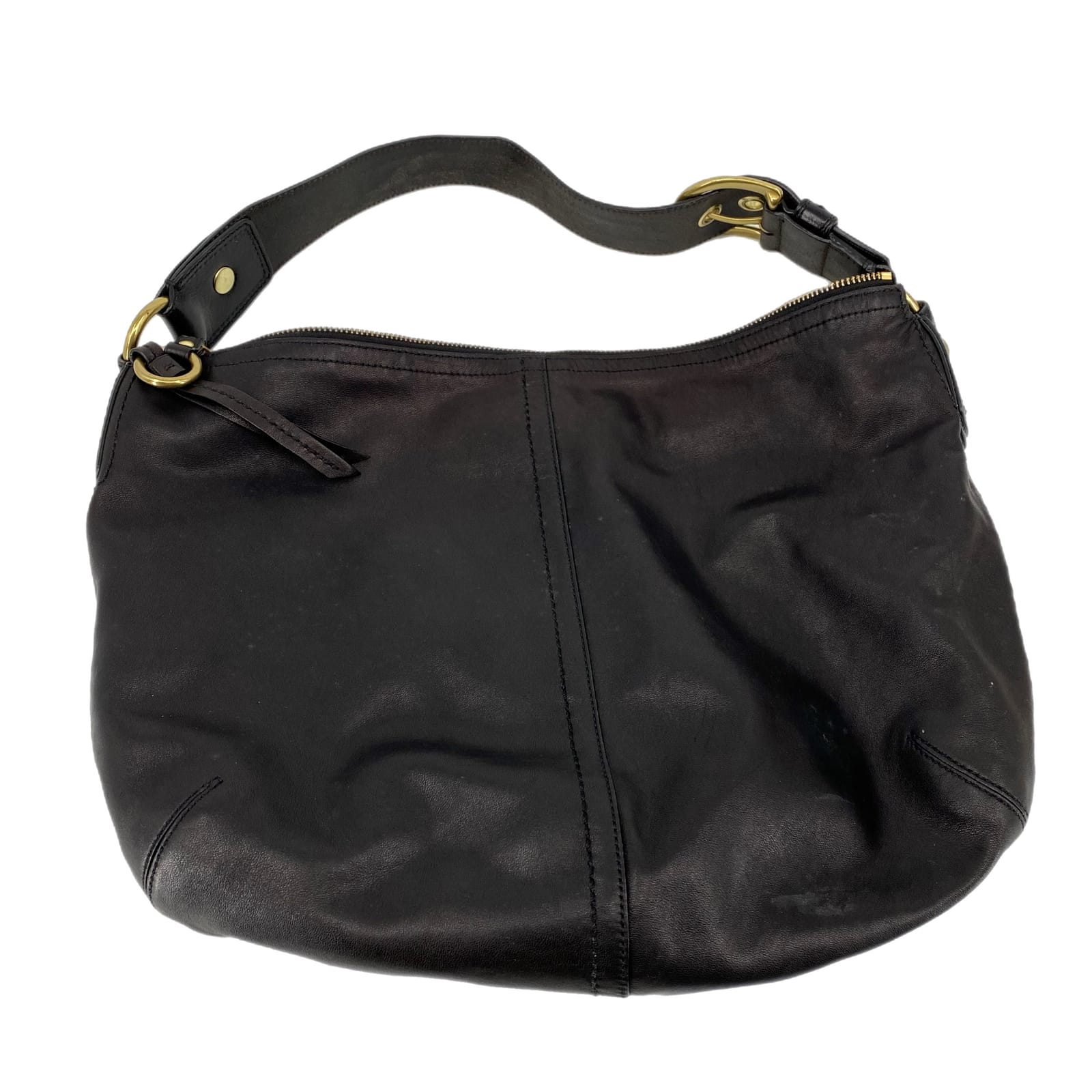 Coach Black Leather Shoulder Bag