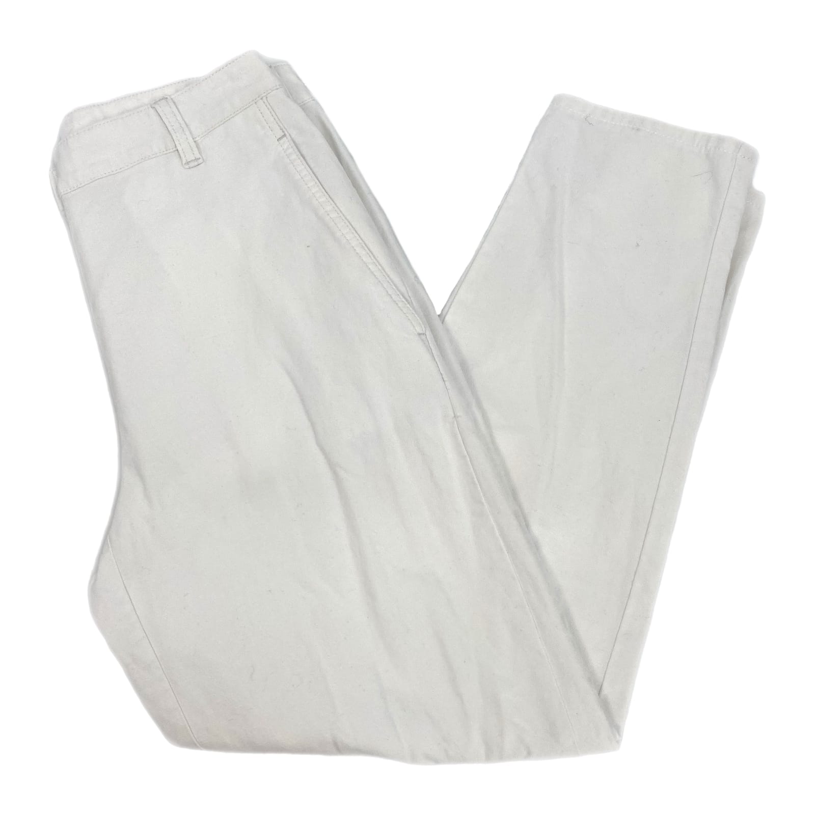 Eileen Fisher White Straight Leg Pants