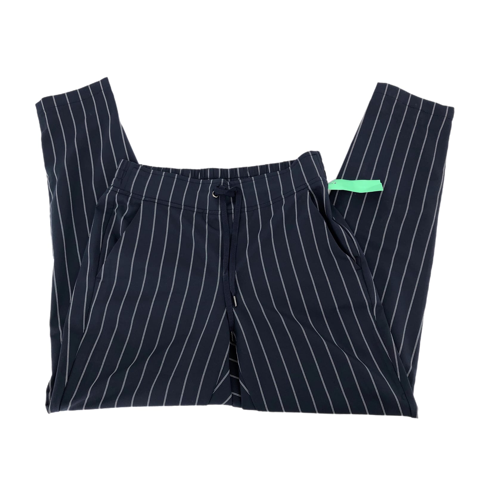 Athleta Blue Striped Wide Leg Pants