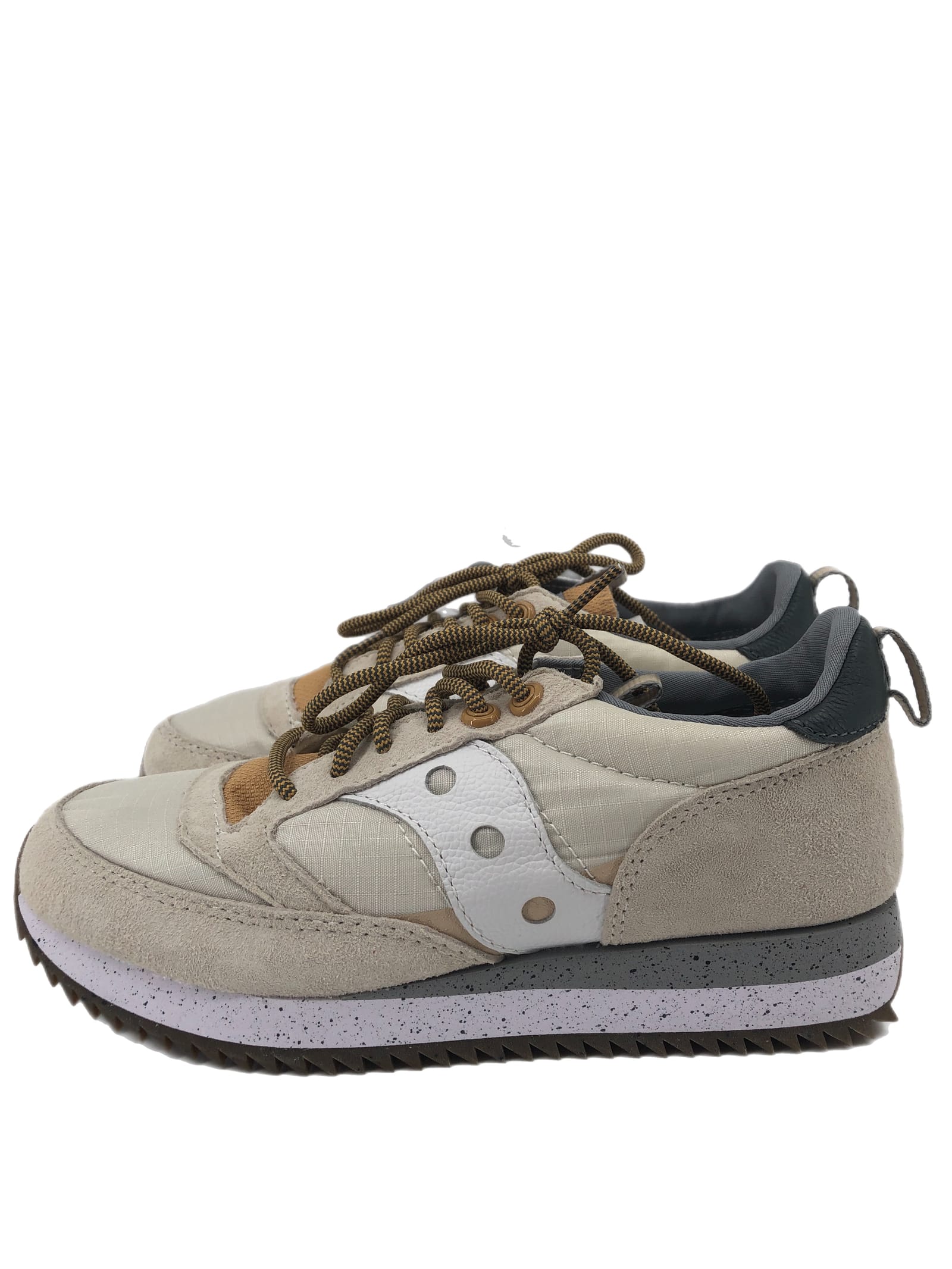 Saucony Tan & Yellow Athletic Sneakers