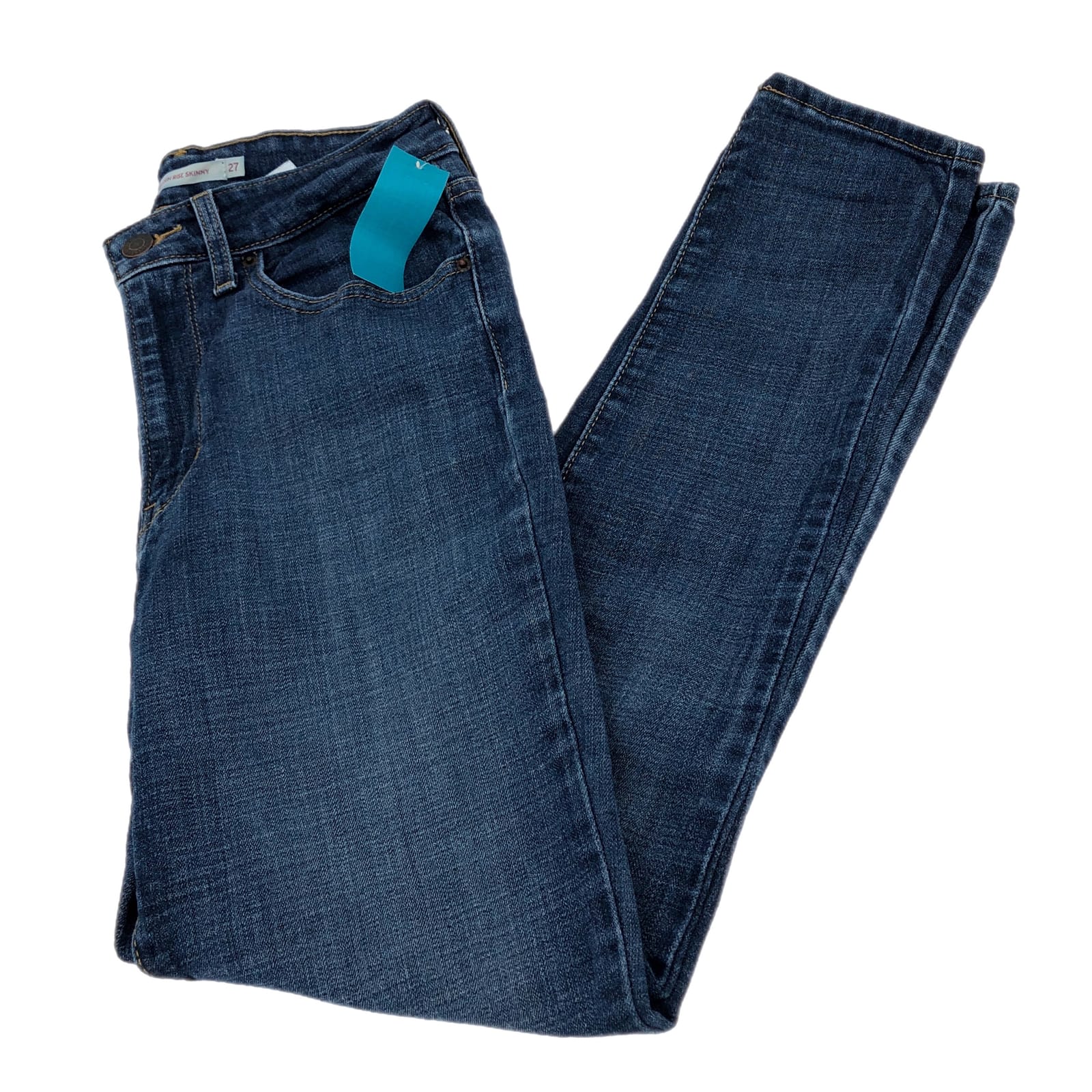 Levi's Blue Medium Wash Straight Leg Jeans