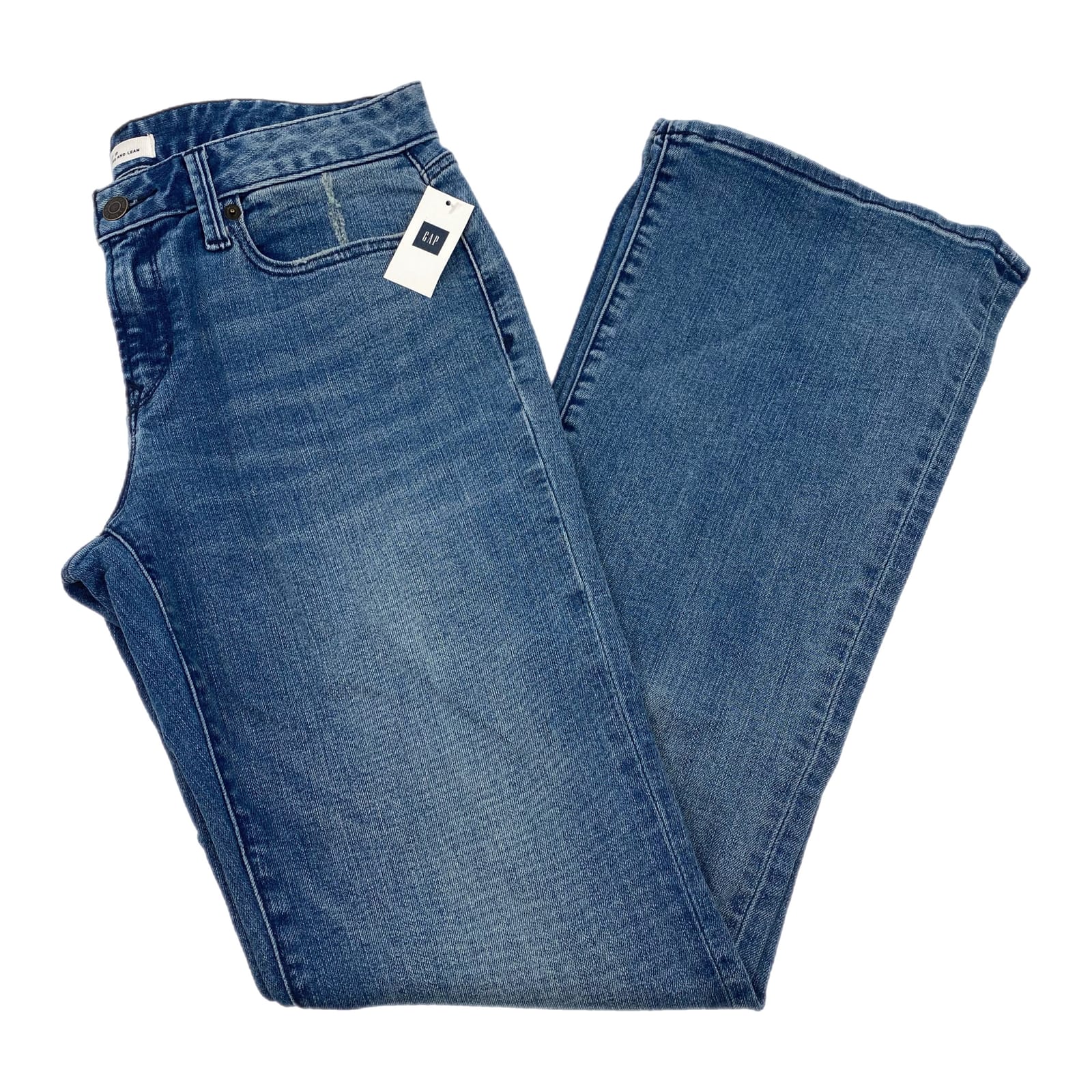 GAP Blue Medium Wash Long & Lean Flared Jeans