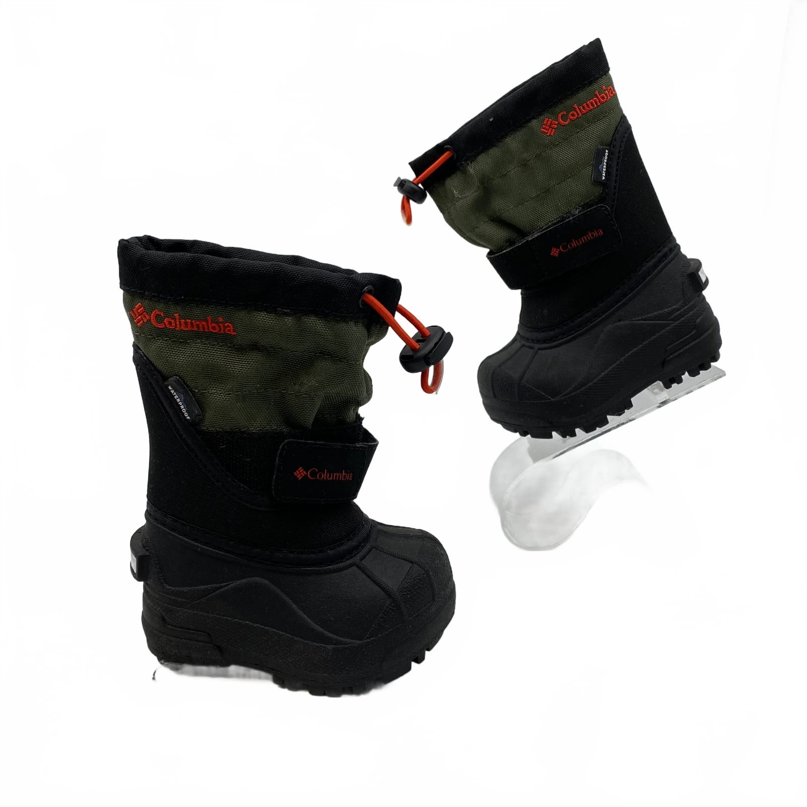 Columbia Kids Snow Boot Black/Green