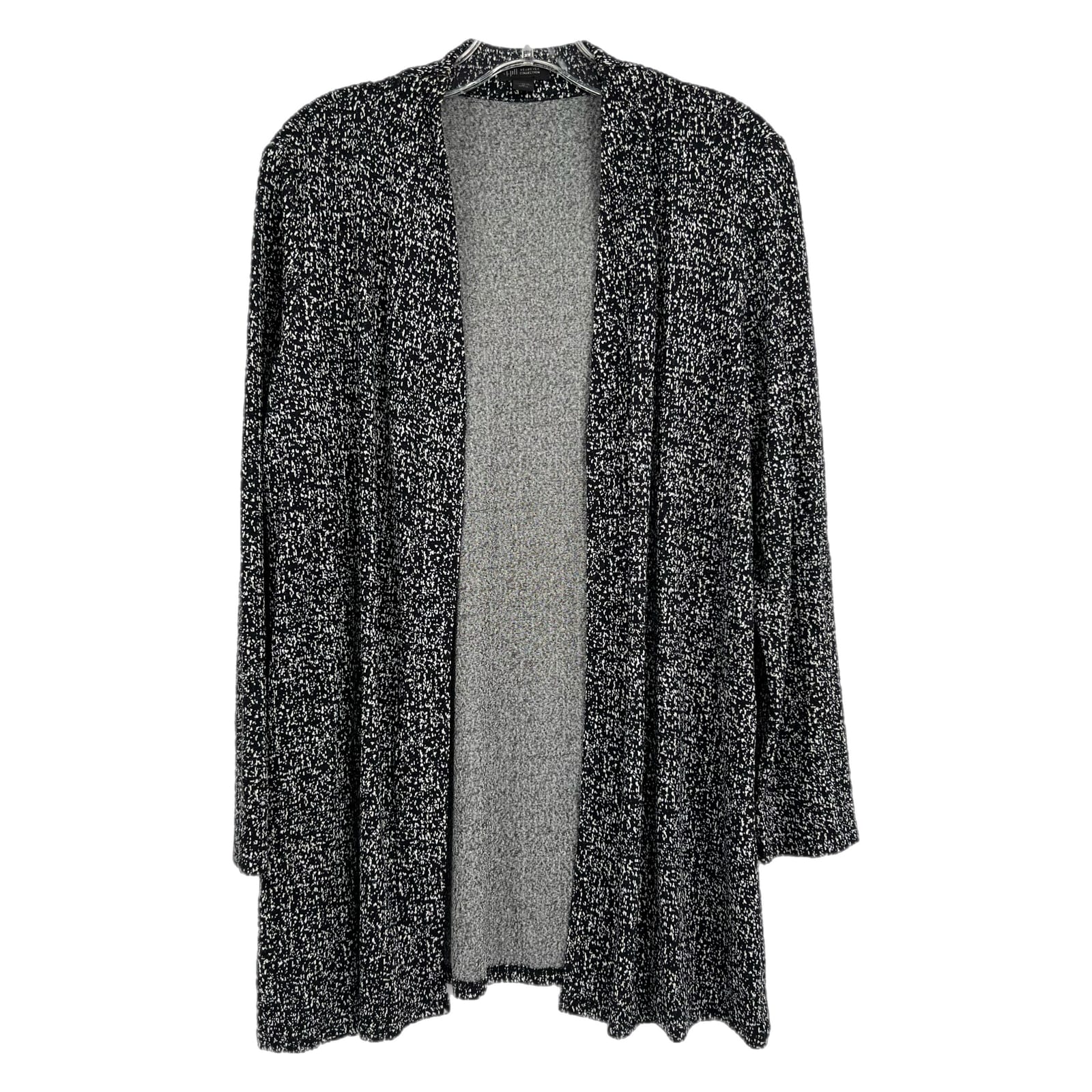 J. Jill Black White Speckled Cardigan