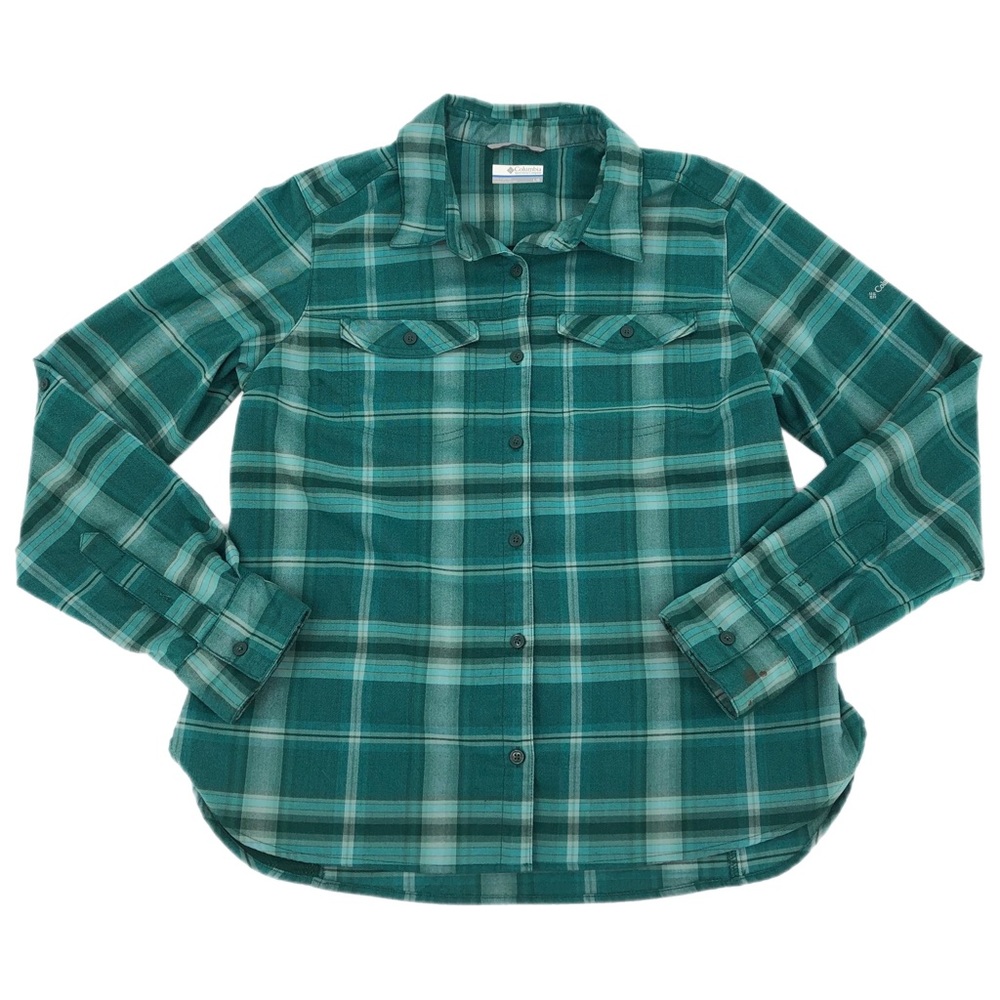 Columbia Green Breathable Button-up Shirt