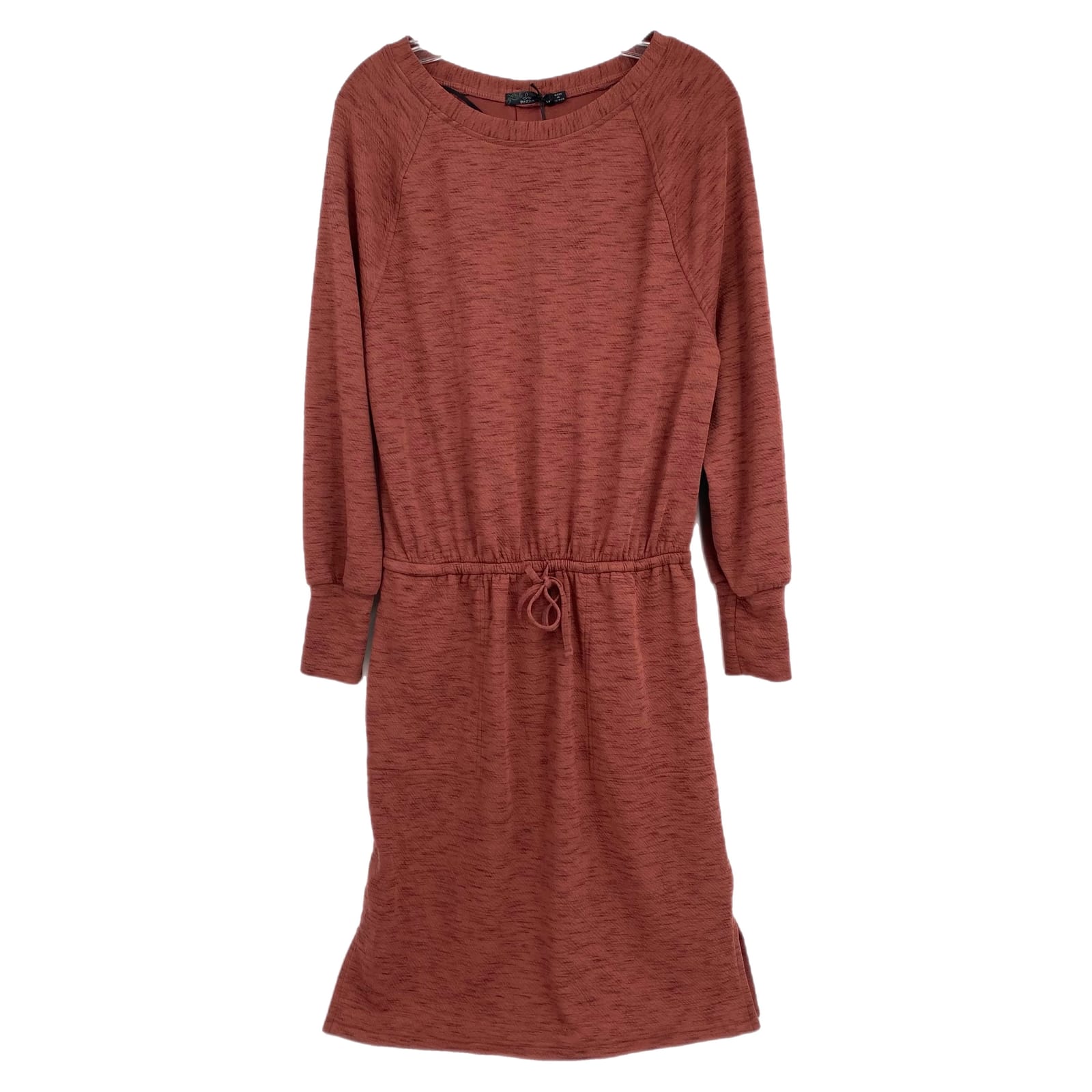 Prana Brown Sunrise Drawstring Midi Dress