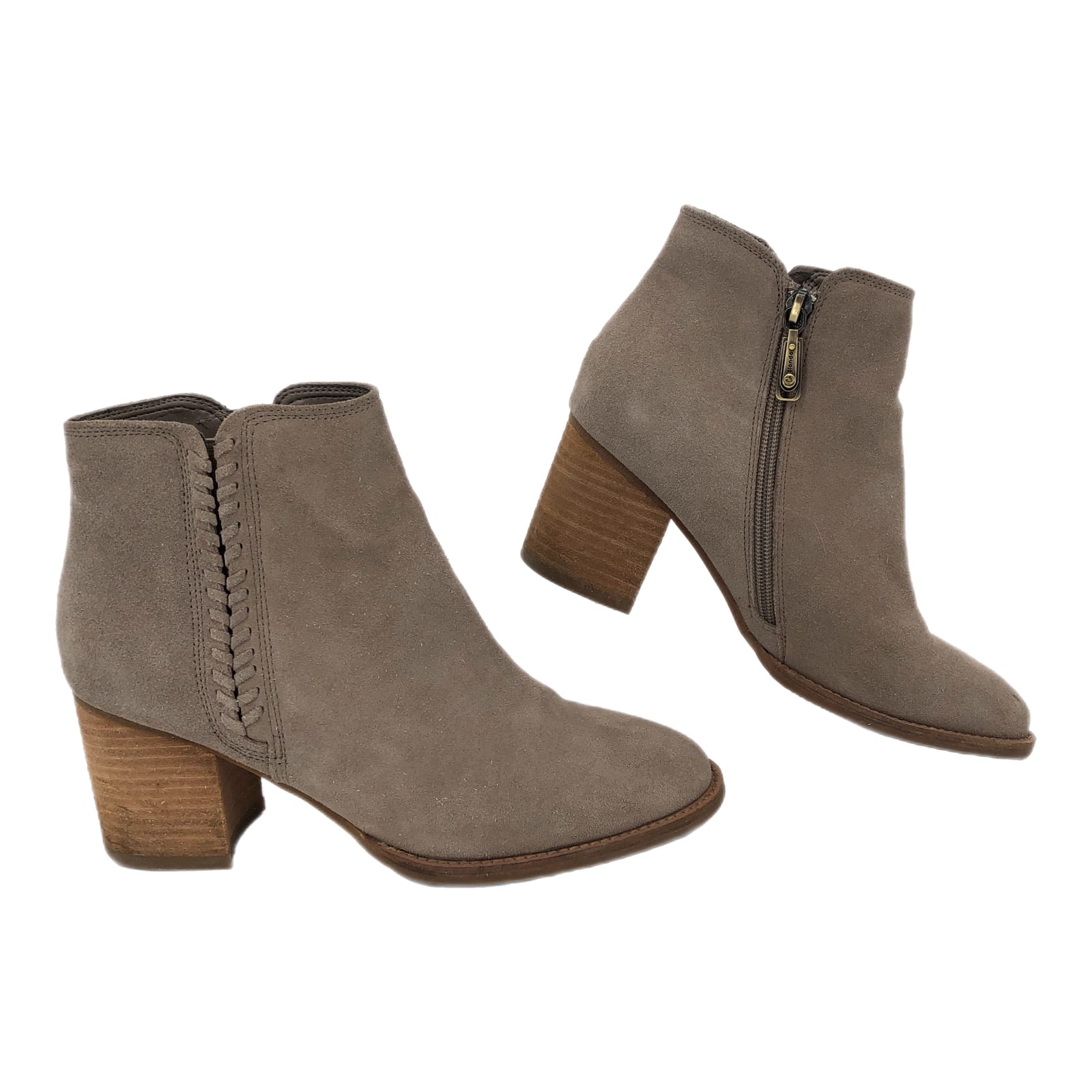 Blondo Beige Suede Ankle Boots & Booties