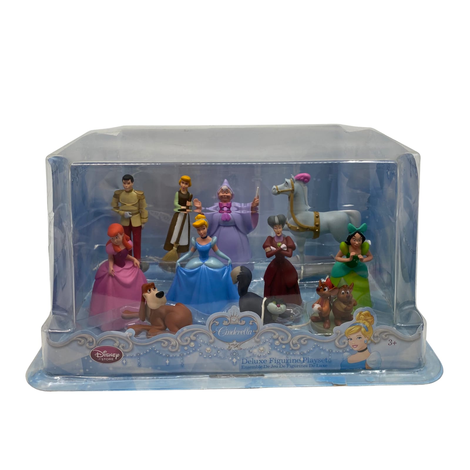Disney Blue Cinderella Deluxe Figurine Playset